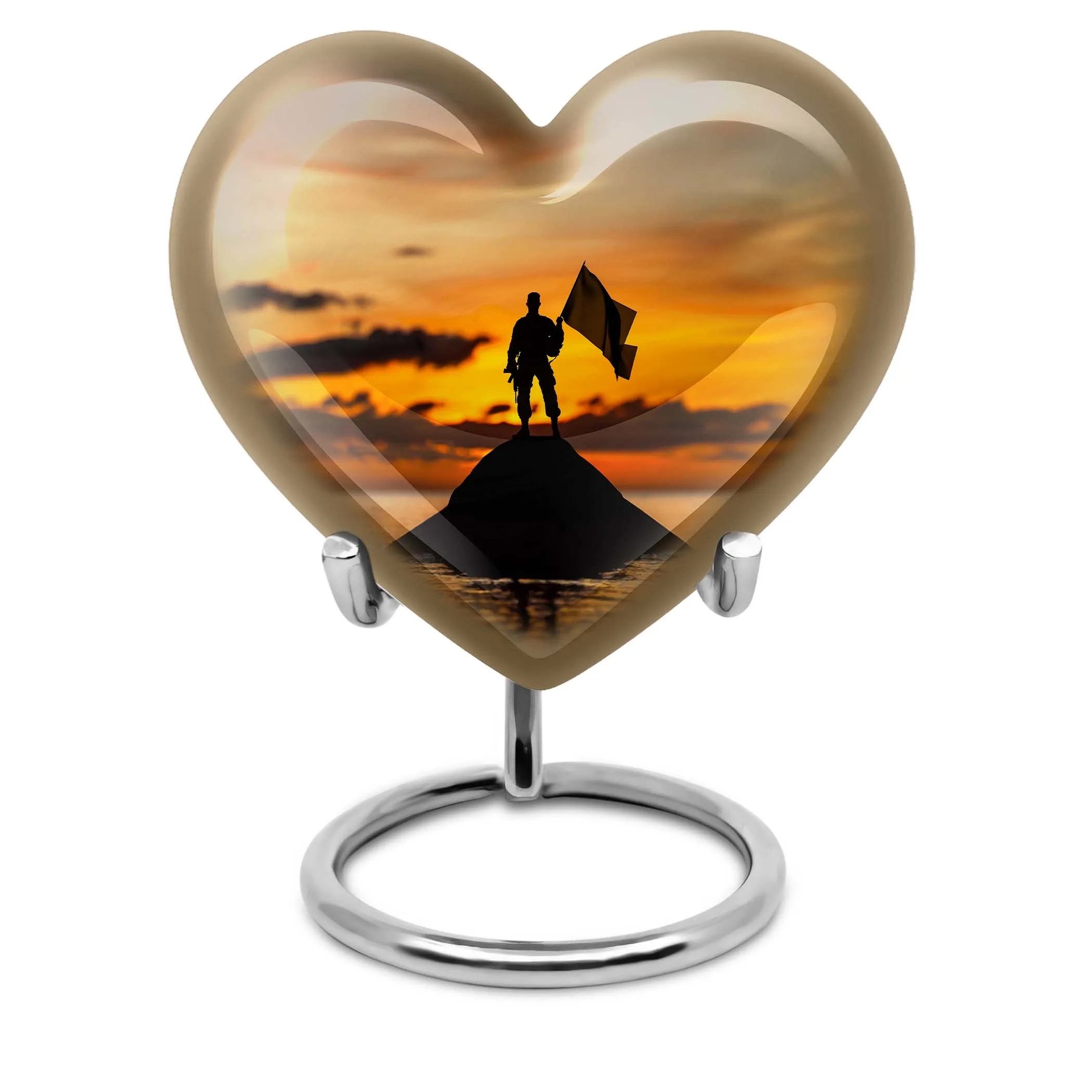 Commemorative Military Cremation Urn: Heartfelt Medium Urn
