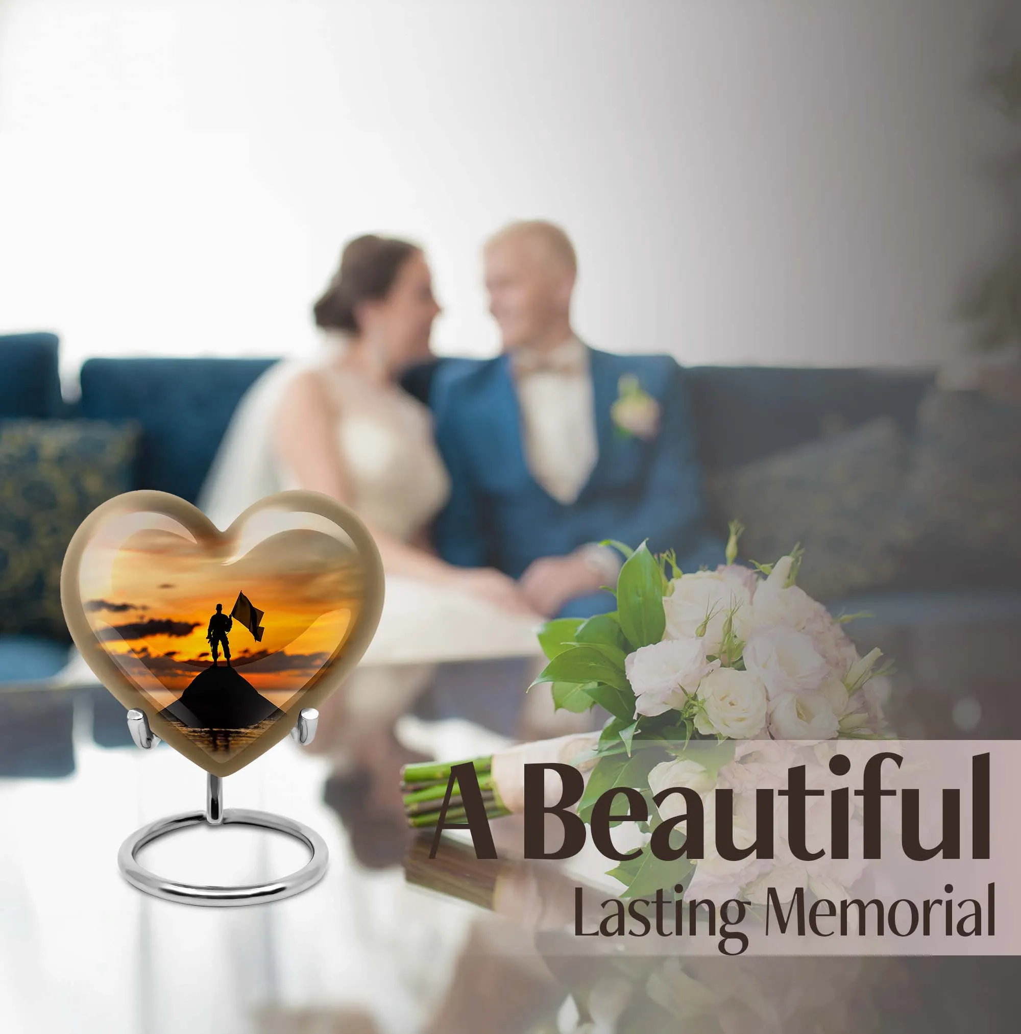 Commemorative Military Cremation Urn: Heartfelt Medium Urn