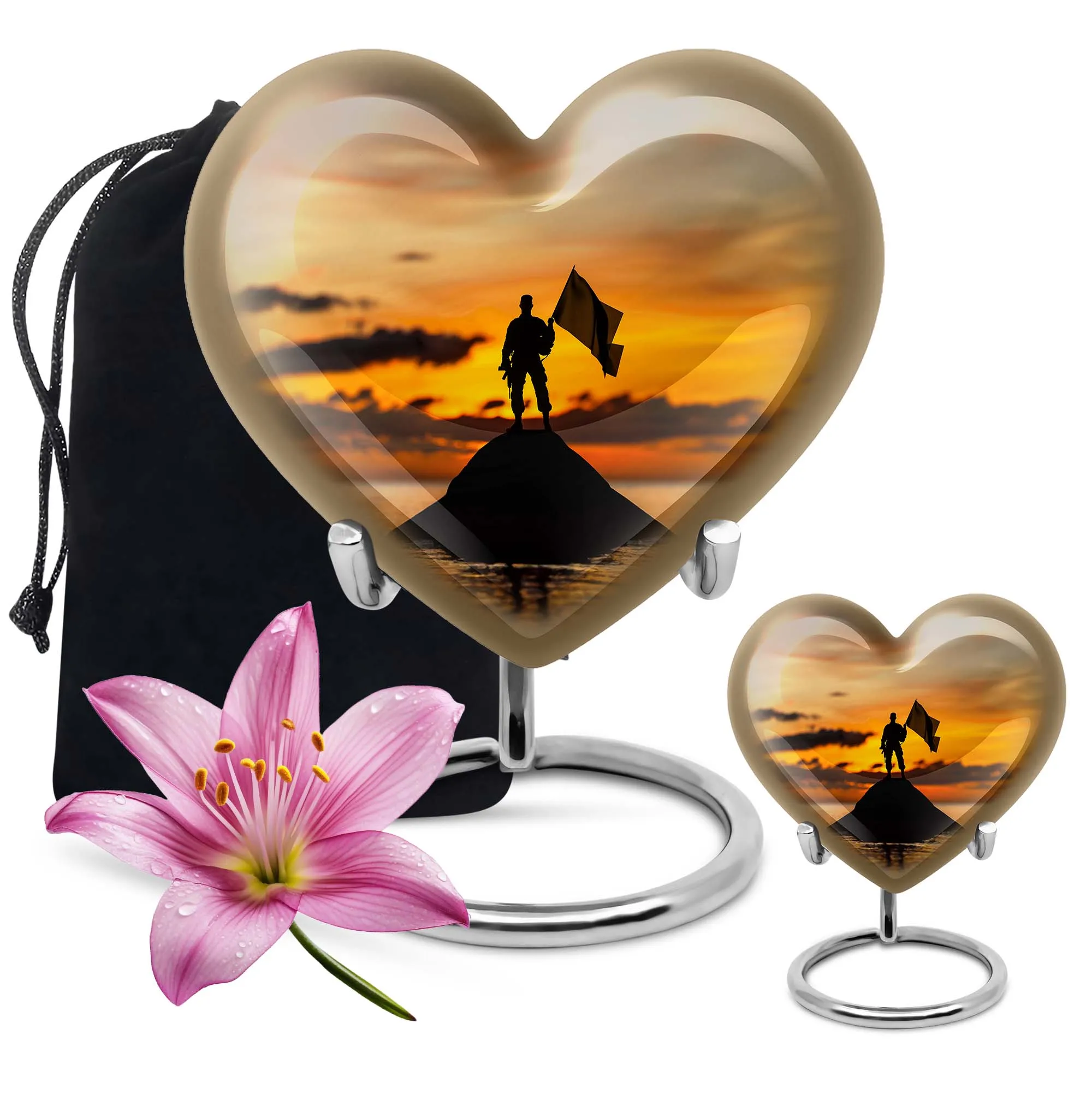 Commemorative Military Cremation Urn: Heartfelt Medium Urn