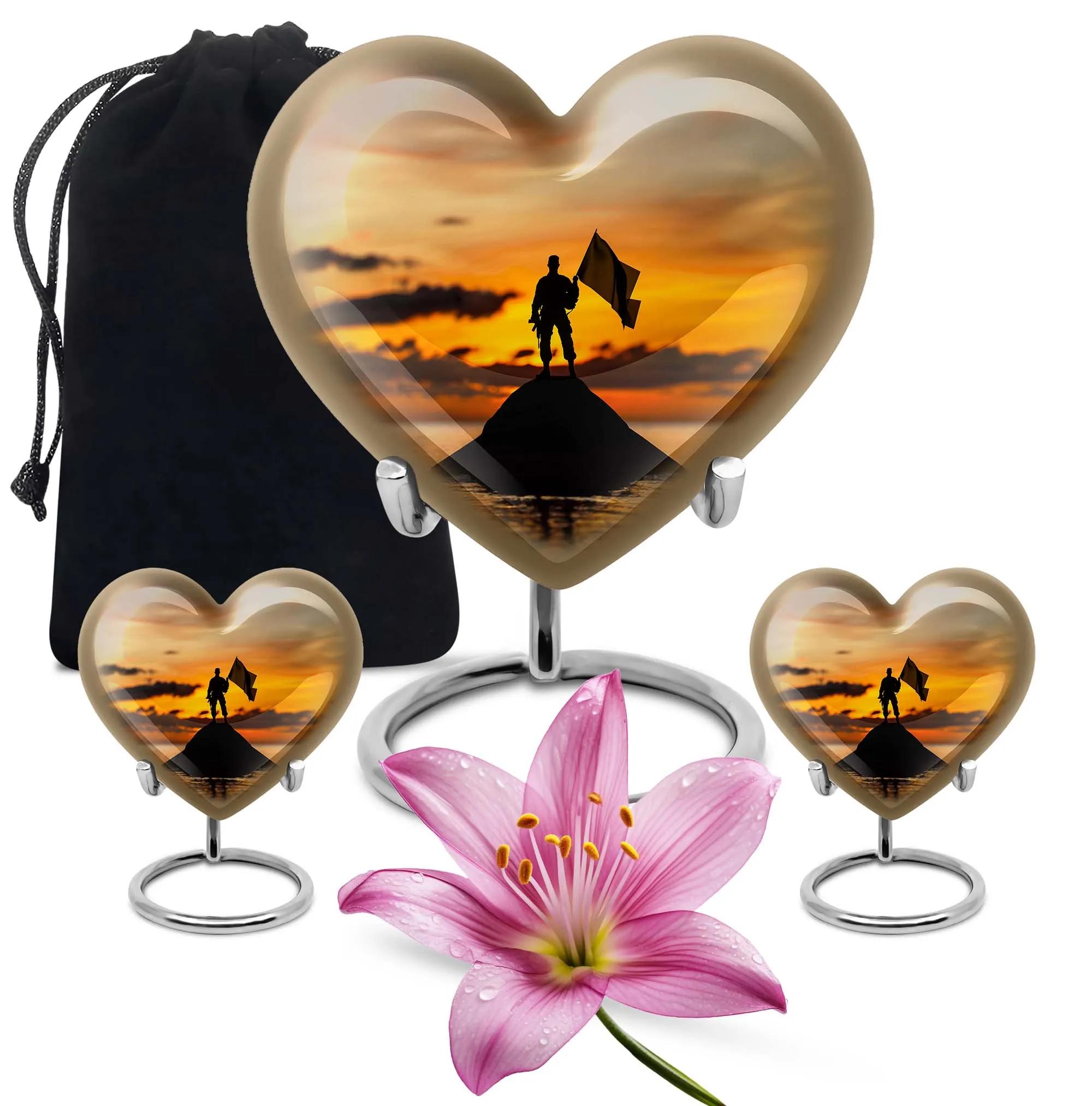Commemorative Military Cremation Urn: Heartfelt Medium Urn