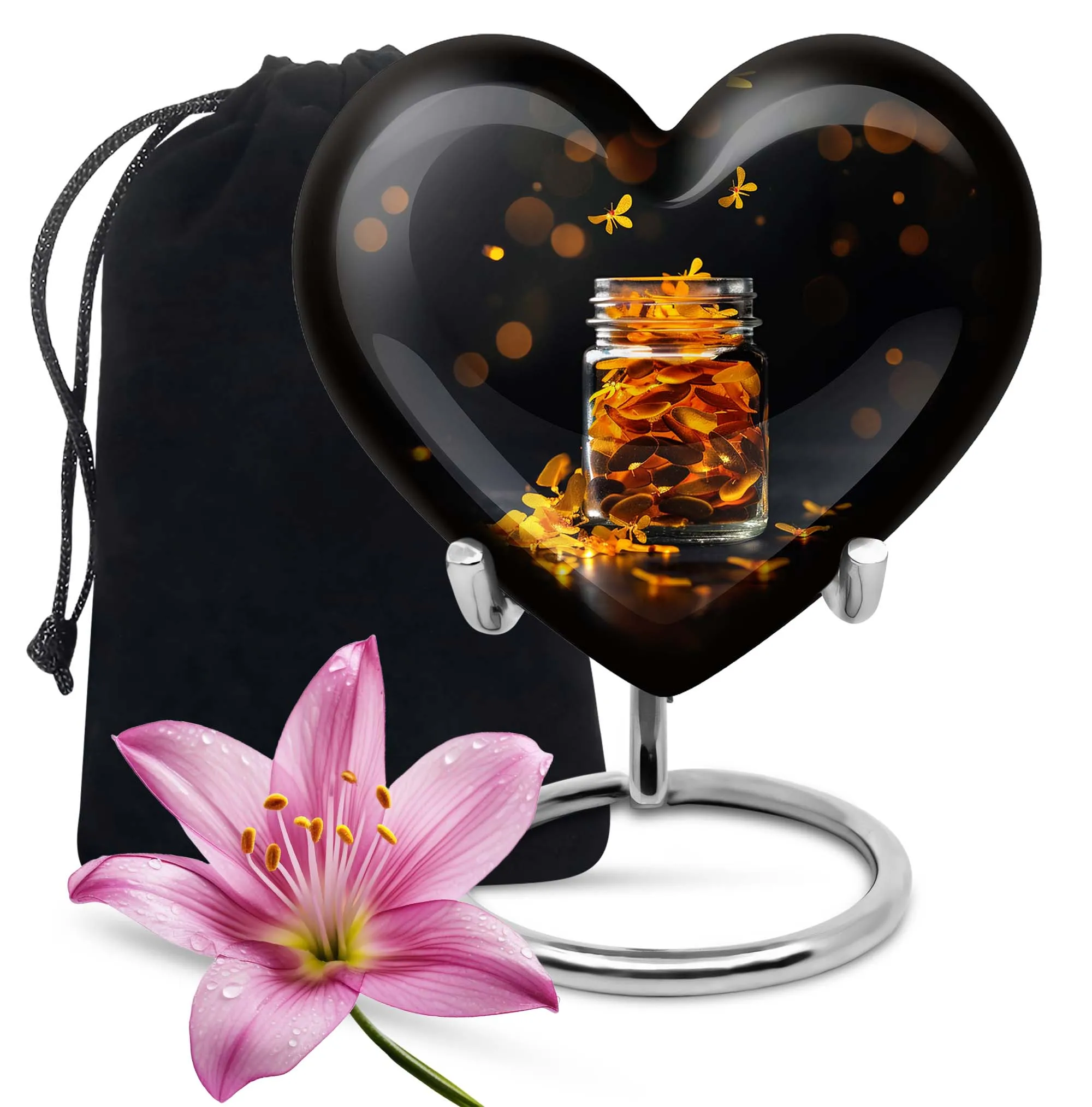 Compassionate Embrace: Honoring the Departed with Honey pot
