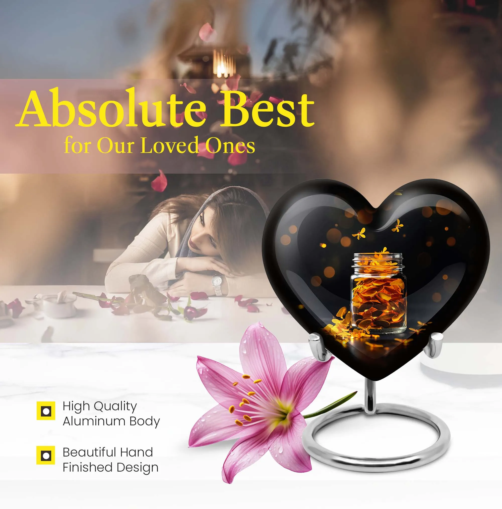 Compassionate Embrace: Honoring the Departed with Honey pot