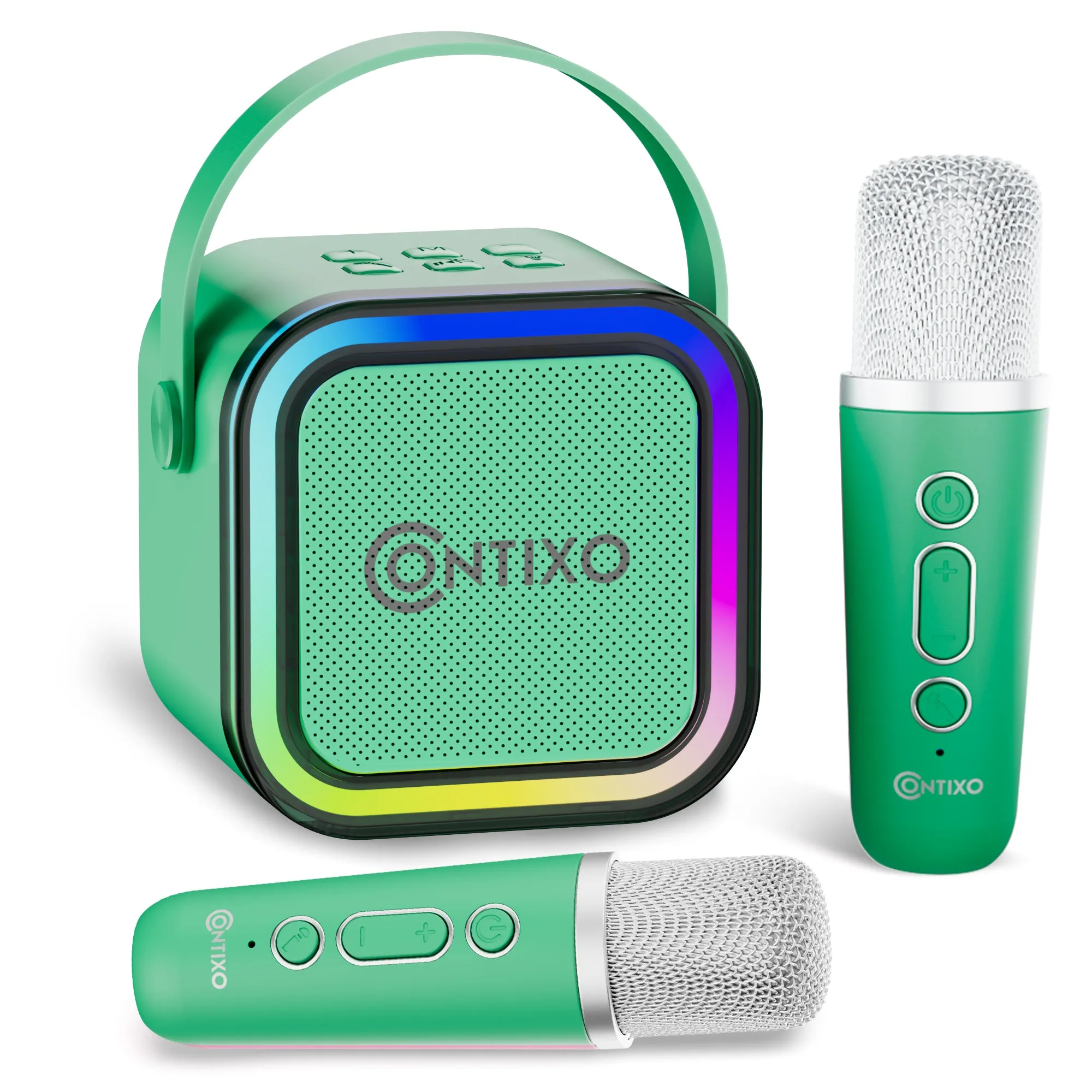 Contixo Mini Karaoke Machine with Bluetooth and LED Effects