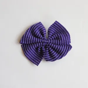 Cozy Ribbed Purple Butterfly and Dainty