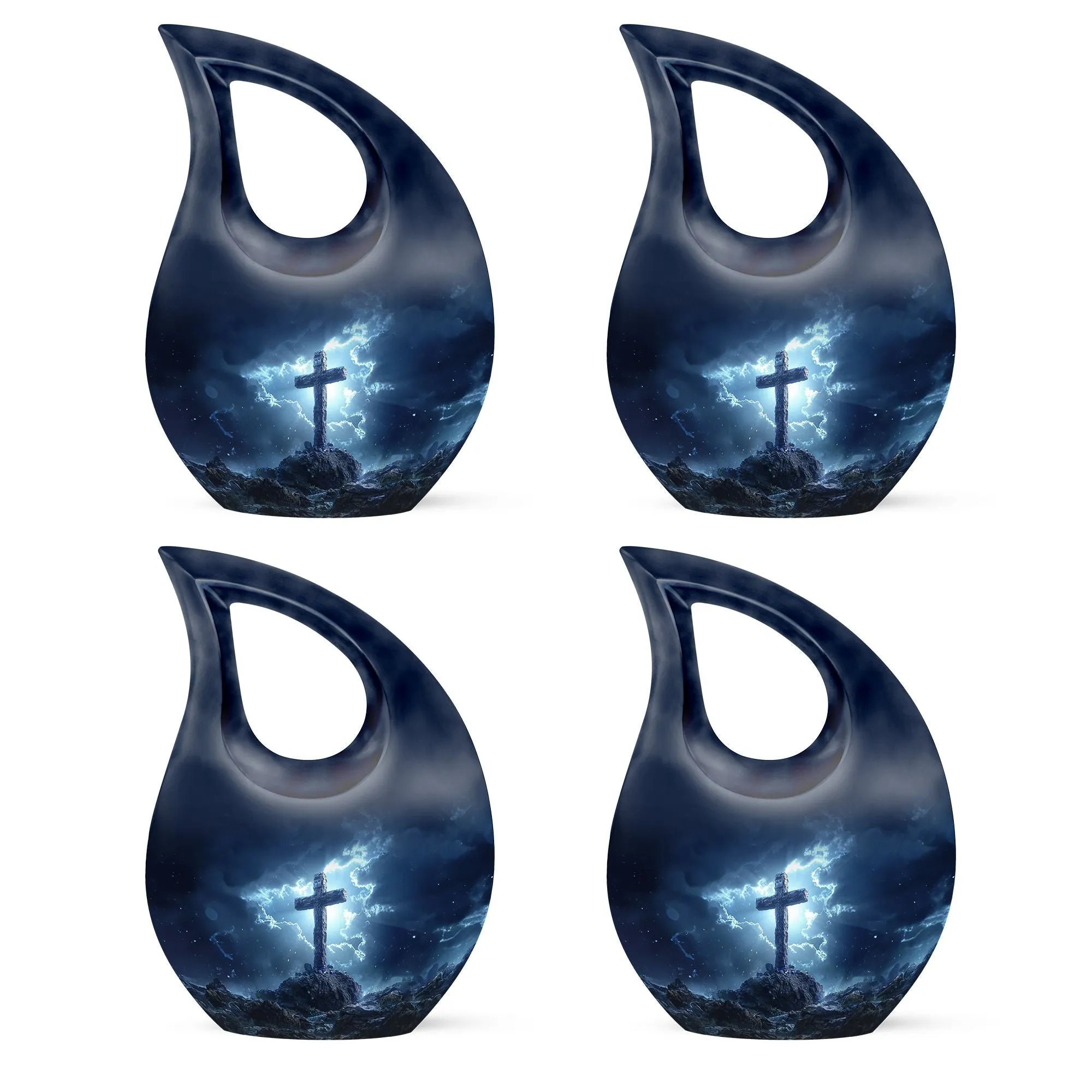 Cross Drop Urn - Adult Memorial Cremation Urn For Ashes