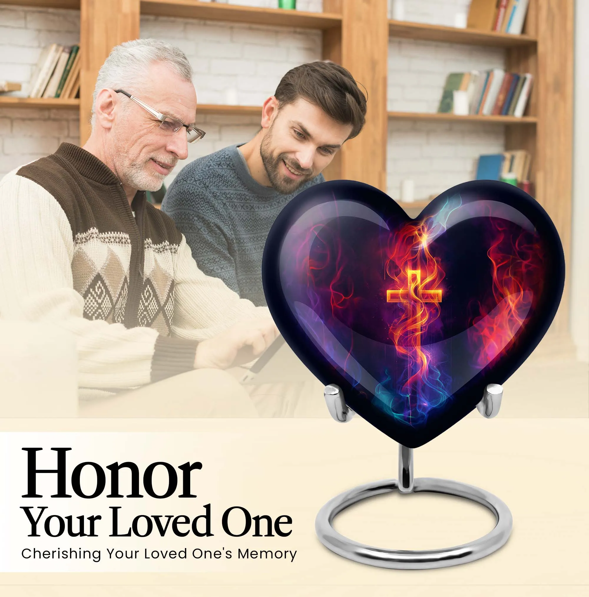 Cross Urn: Exquisite Memorial Urn for Men - Cremation Keepsake