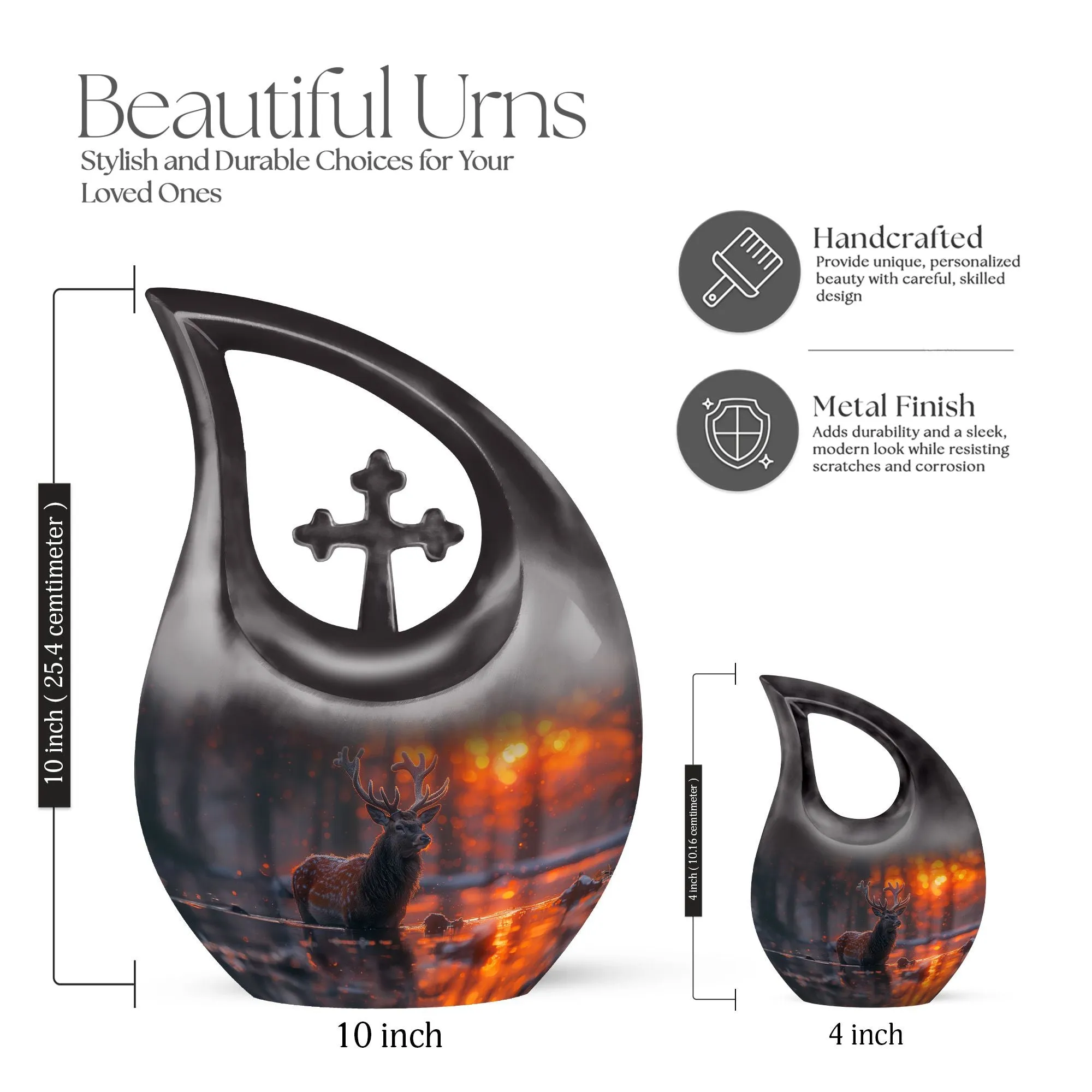 Dee Cremation Urn, Small Keepsake Urn For Human Ashes