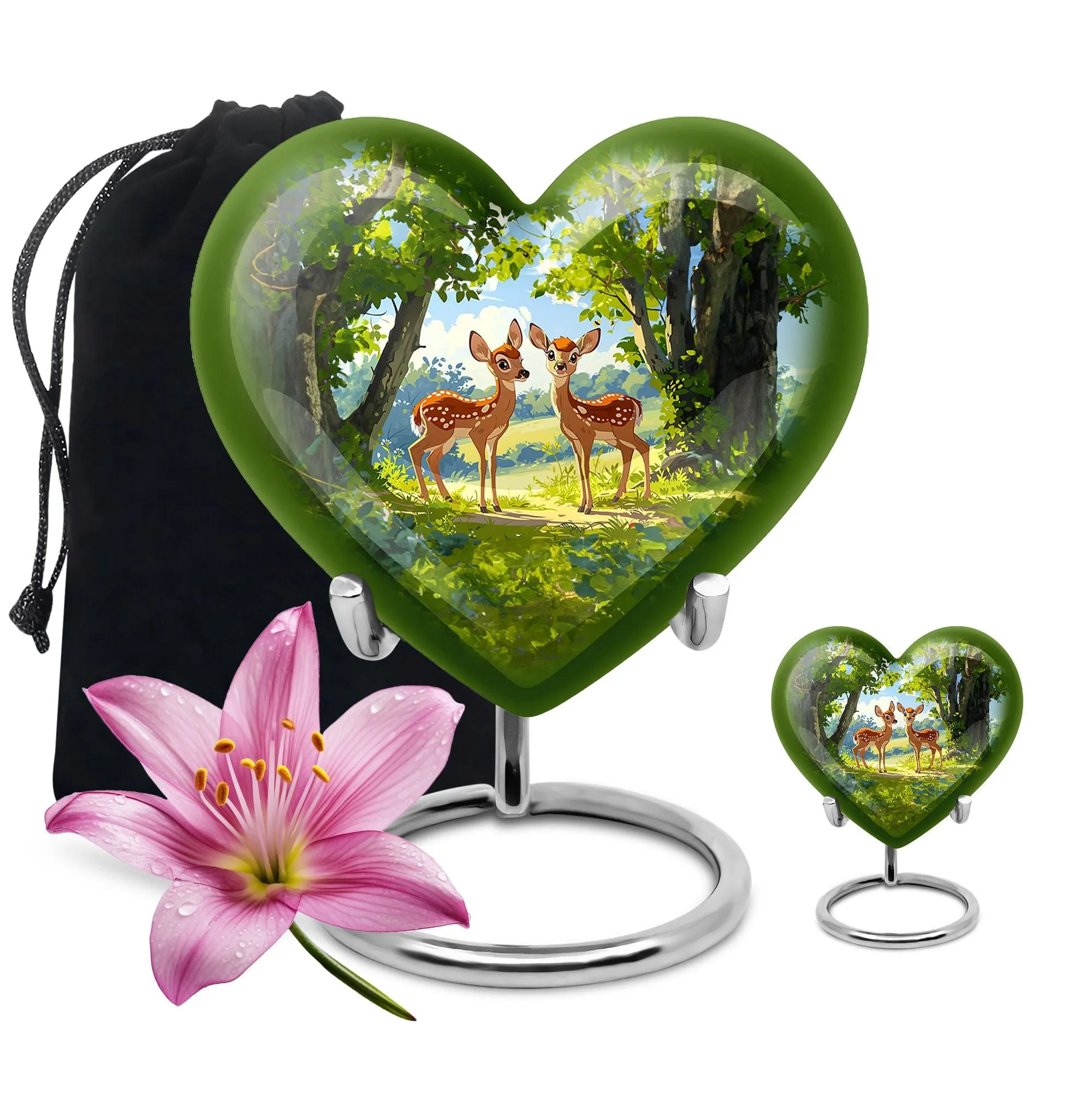 Deer Cremation Urns For Ashes Adult Male Large Memorial & Funeral Urn