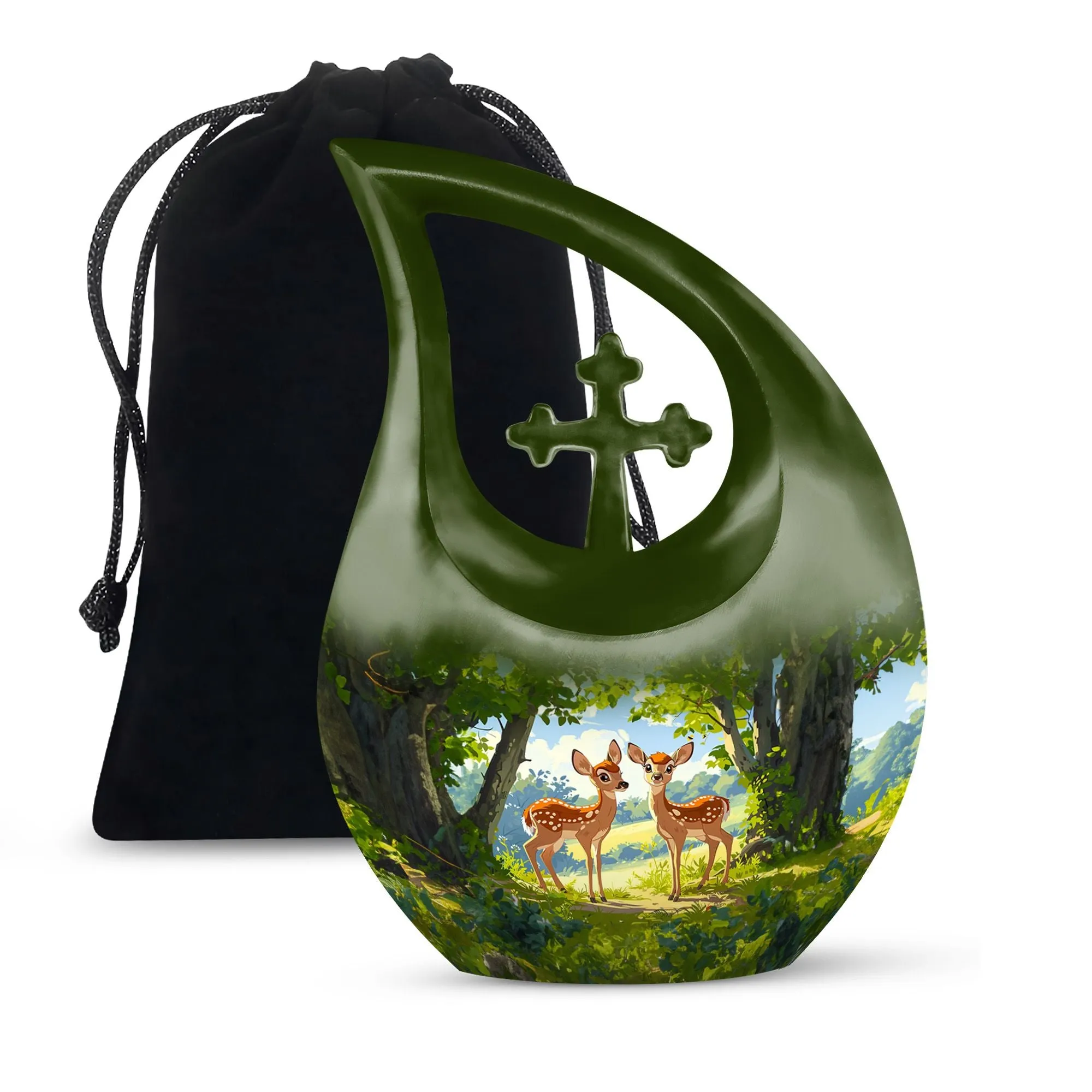 Deer Cremation Urns For Ashes Adult Male Large Memorial & Funeral Urn