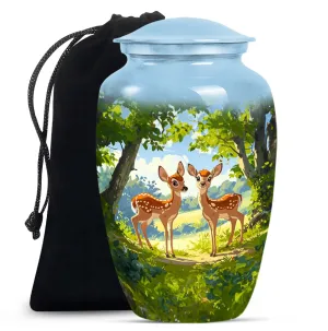 Deer Cremation Urns For Ashes Adult Male Large Memorial & Funeral Urn