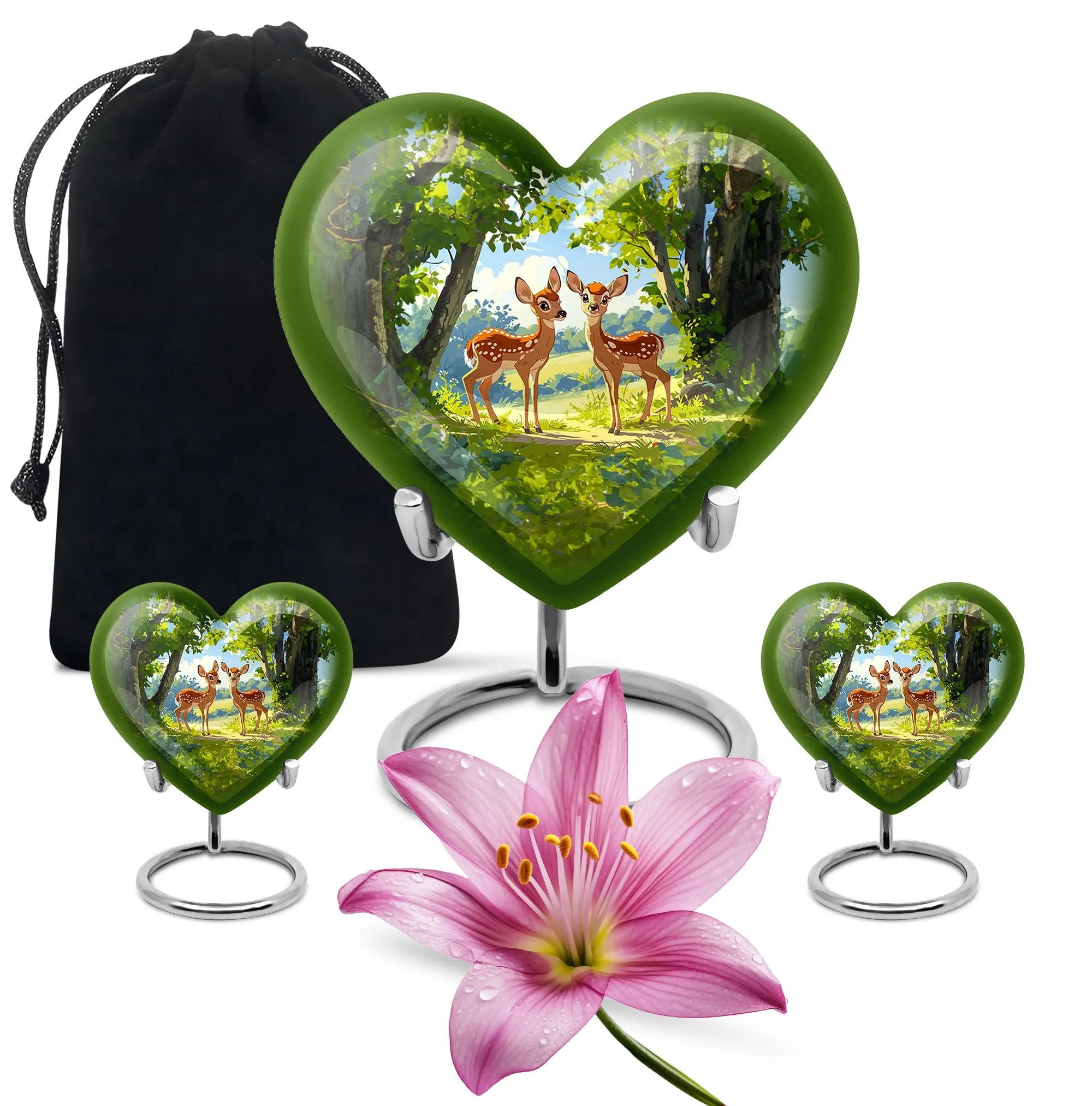 Deer Cremation Urns For Ashes Adult Male Large Memorial & Funeral Urn