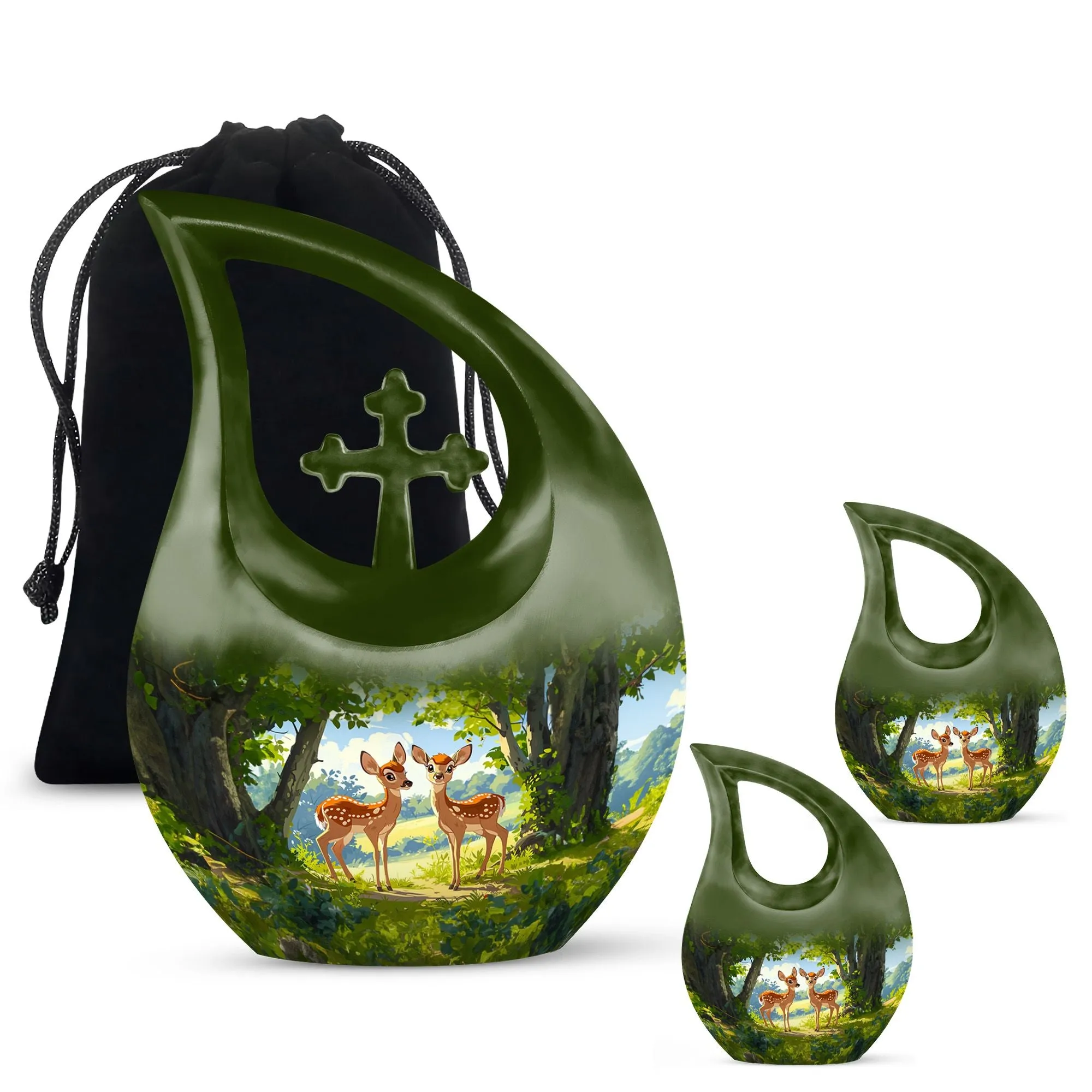 Deer Cremation Urns For Ashes Adult Male Large Memorial & Funeral Urn