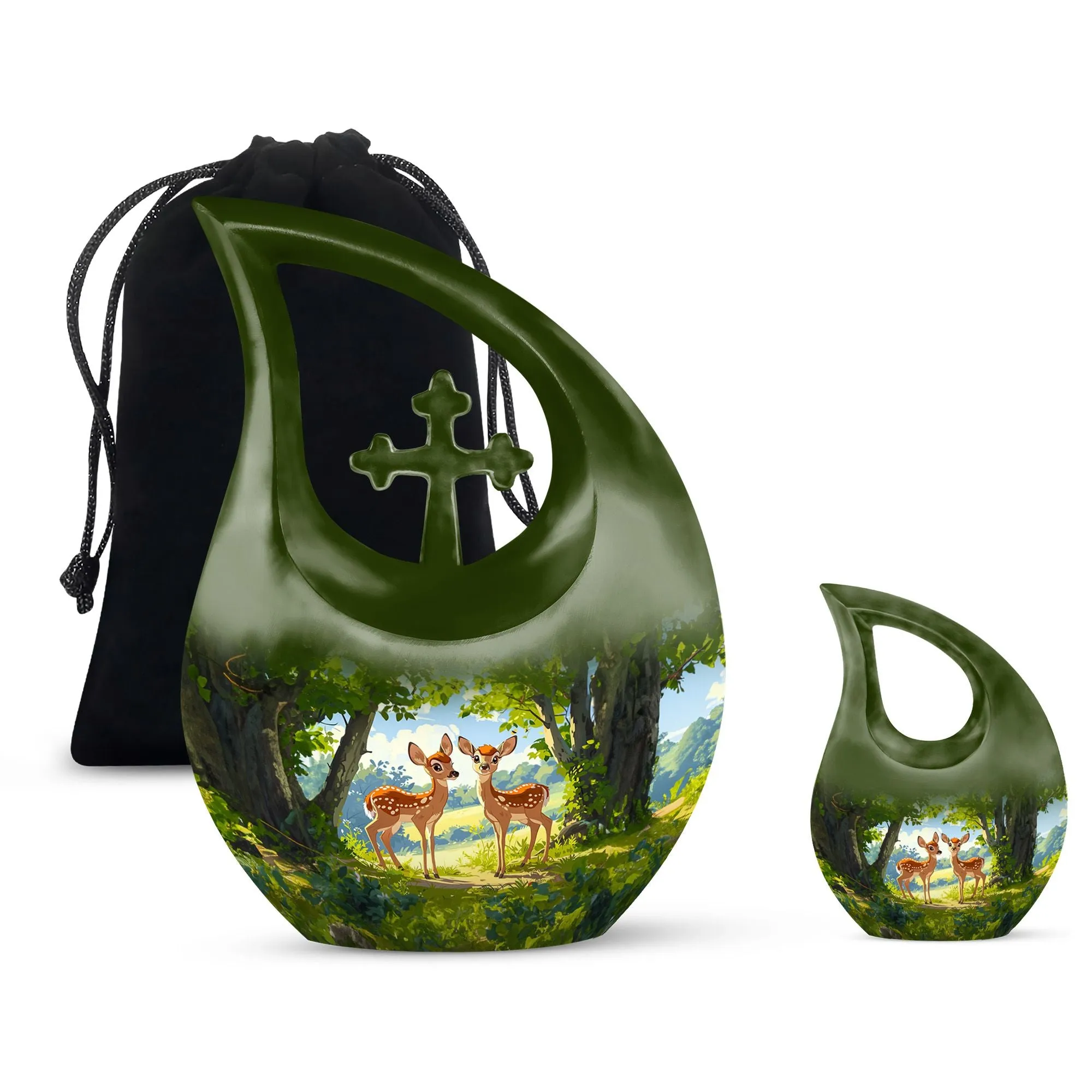 Deer Cremation Urns For Ashes Adult Male Large Memorial & Funeral Urn