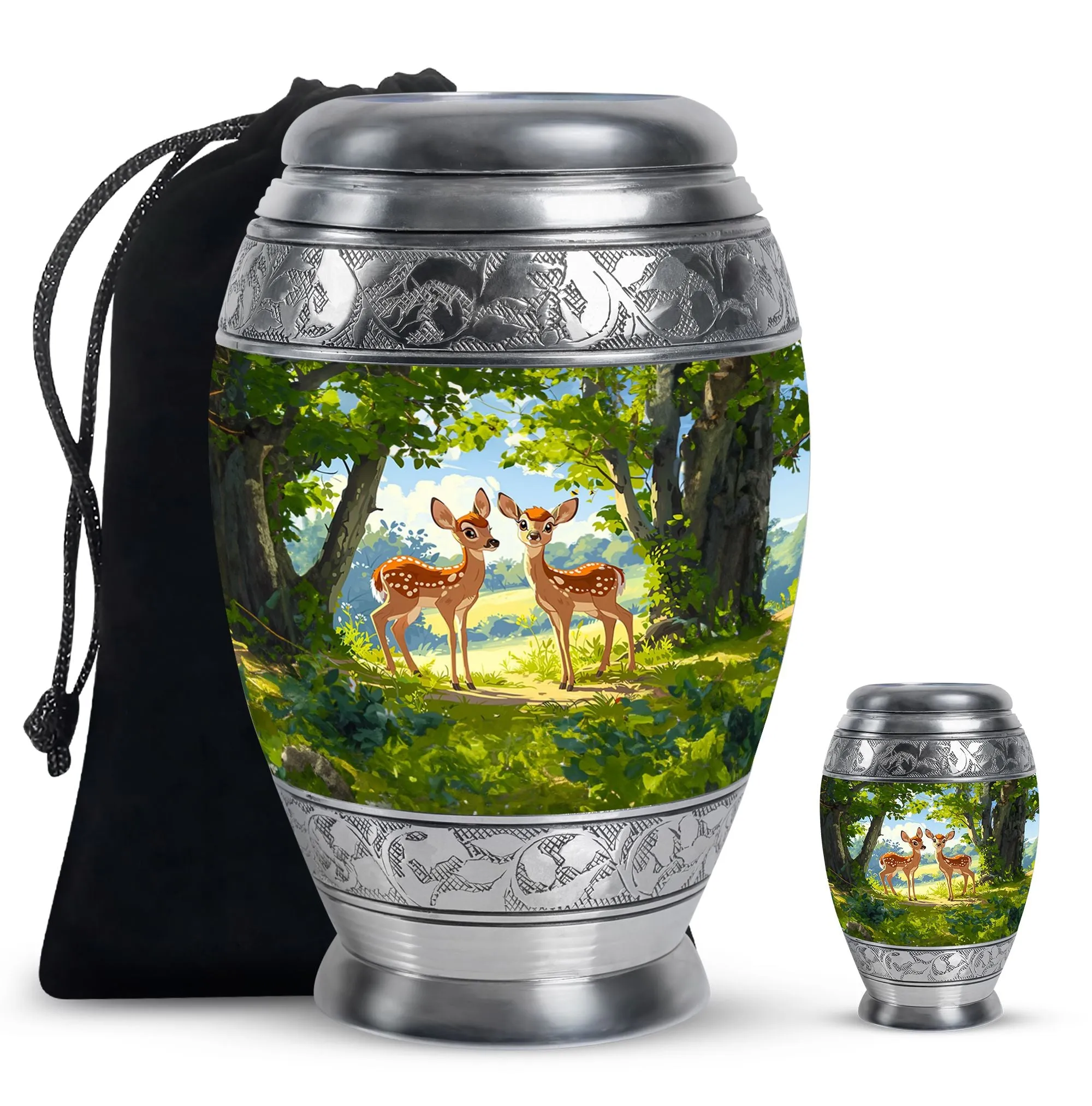 Deer Cremation Urns For Ashes Adult Male Large Memorial & Funeral Urn