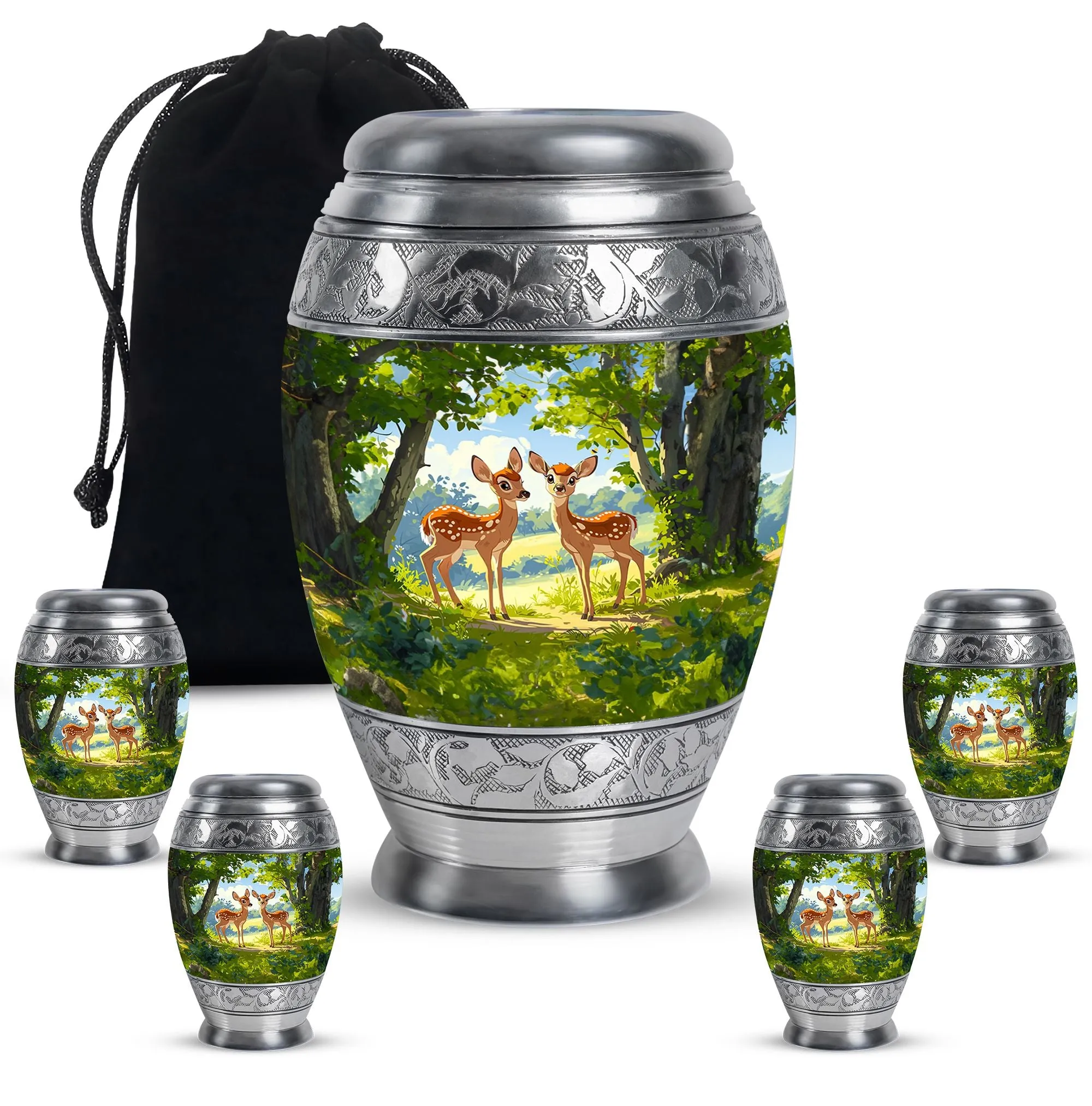 Deer Cremation Urns For Ashes Adult Male Large Memorial & Funeral Urn