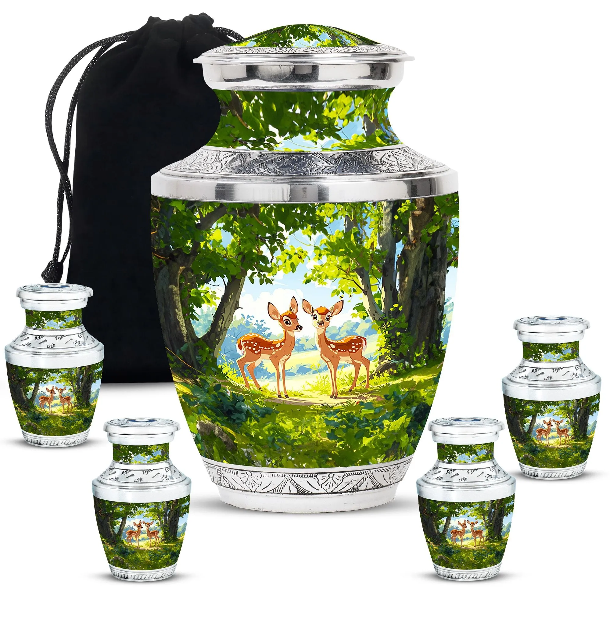 Deer Cremation Urns For Ashes Adult Male Large Memorial & Funeral Urn