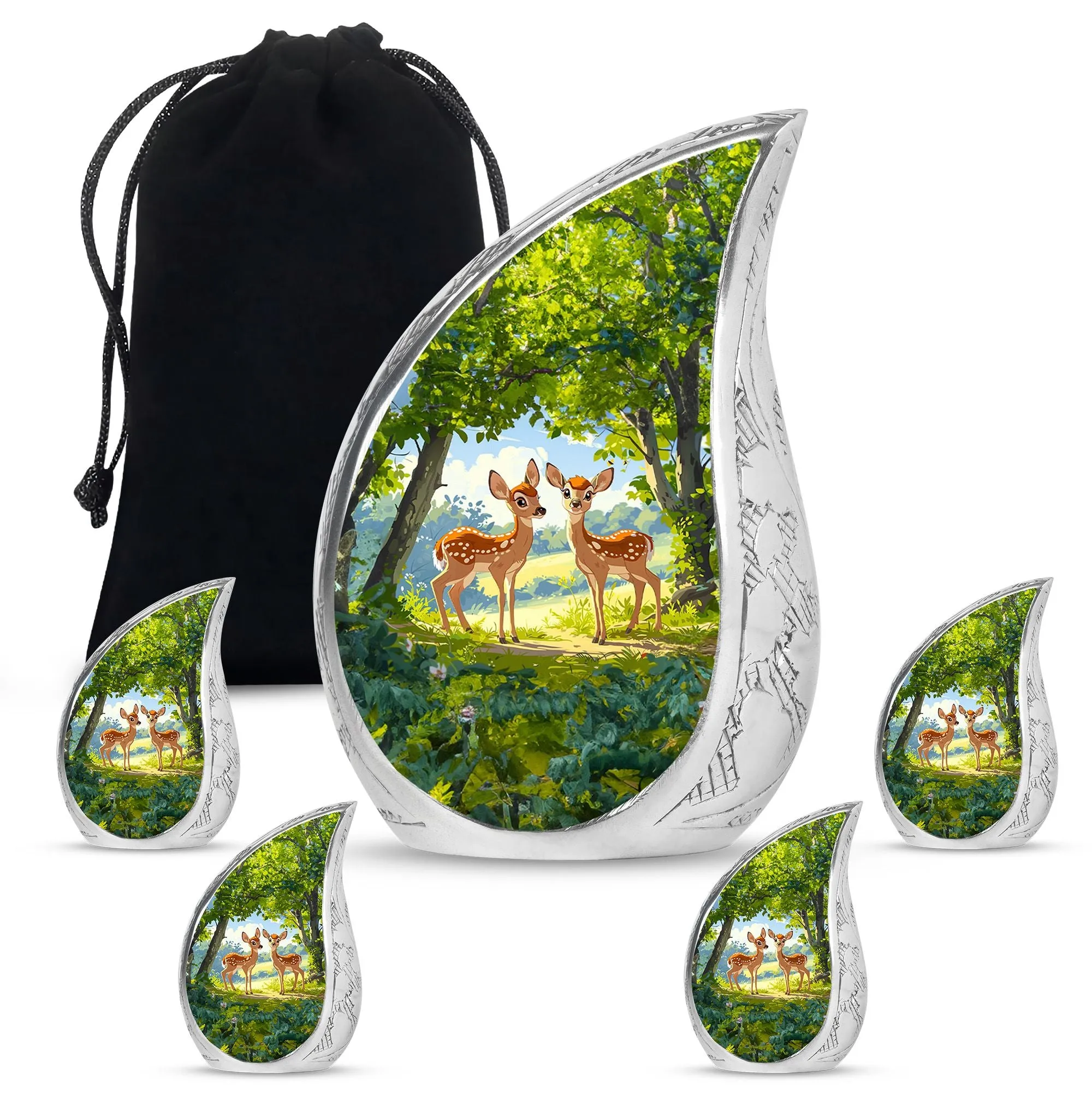Deer Cremation Urns For Ashes Adult Male Large Memorial & Funeral Urn