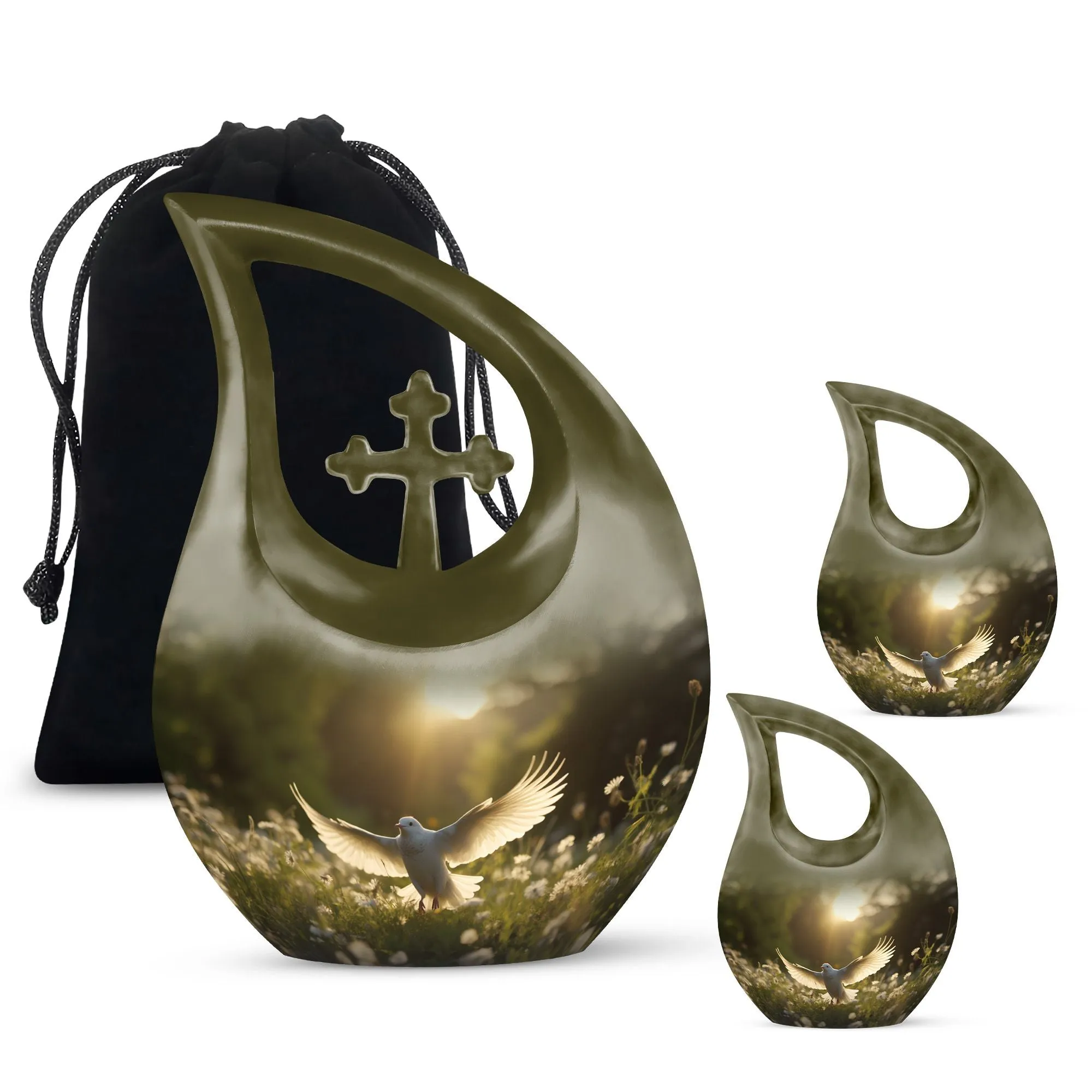 Dove Bird Tribute - Adult Cremation Urn bringing Peace and Solace