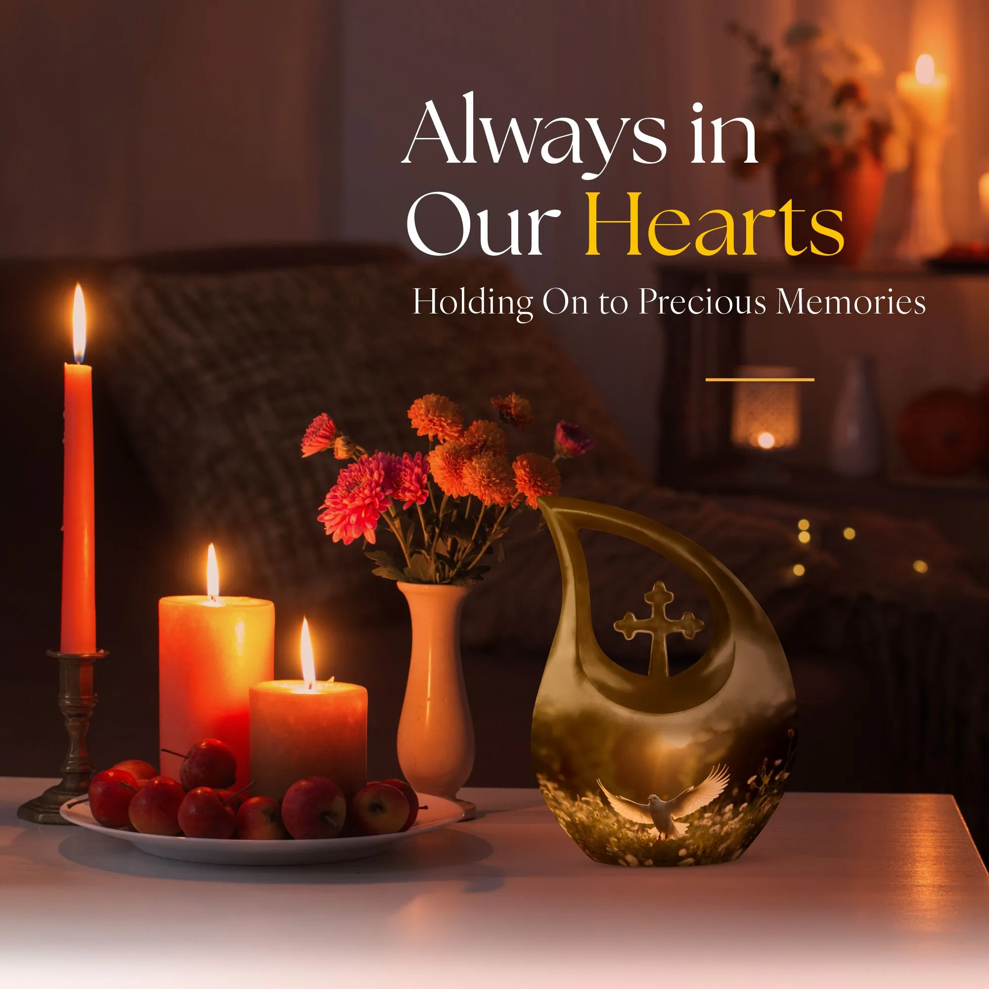 Dove Bird Tribute - Adult Cremation Urn bringing Peace and Solace