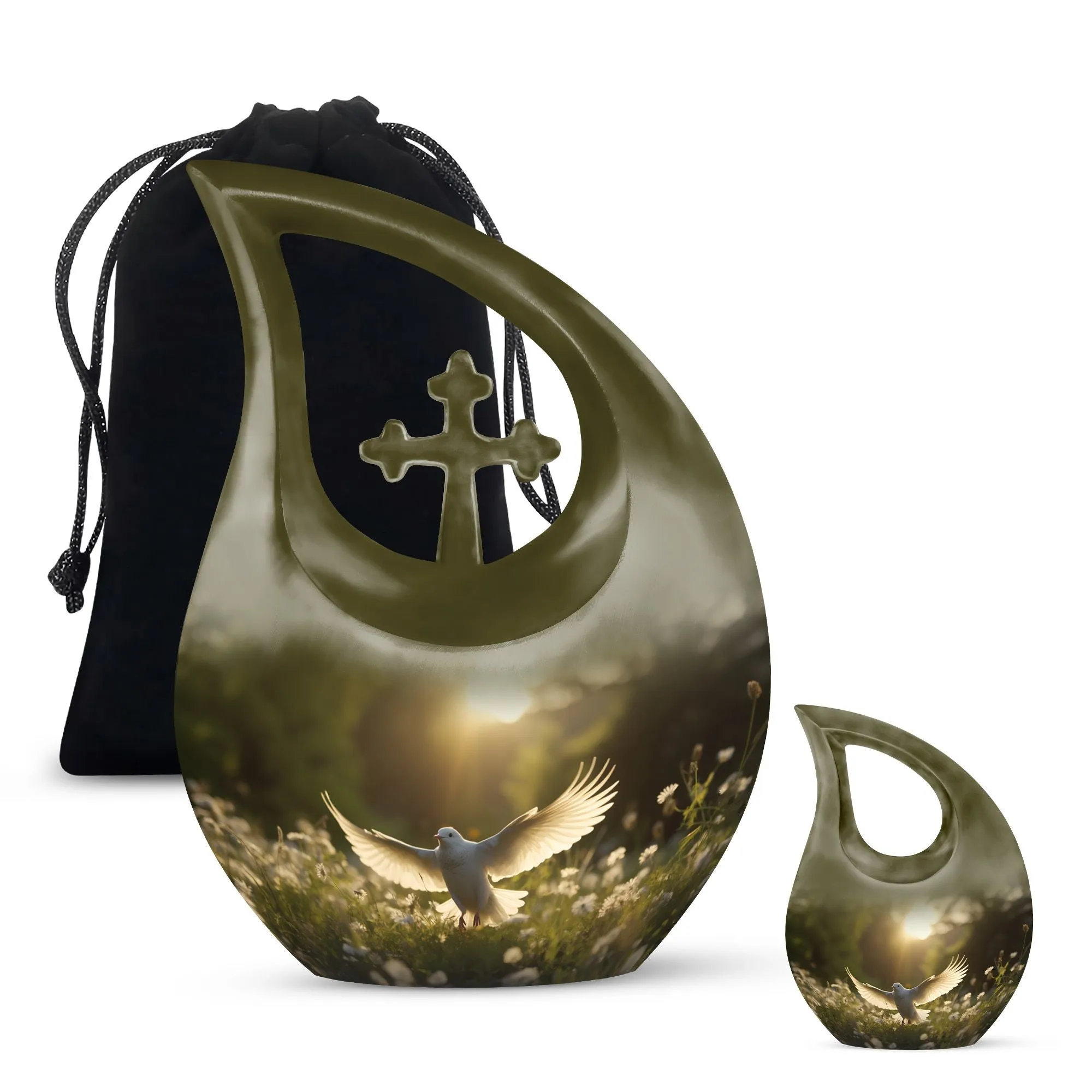 Dove Bird Tribute - Adult Cremation Urn bringing Peace and Solace