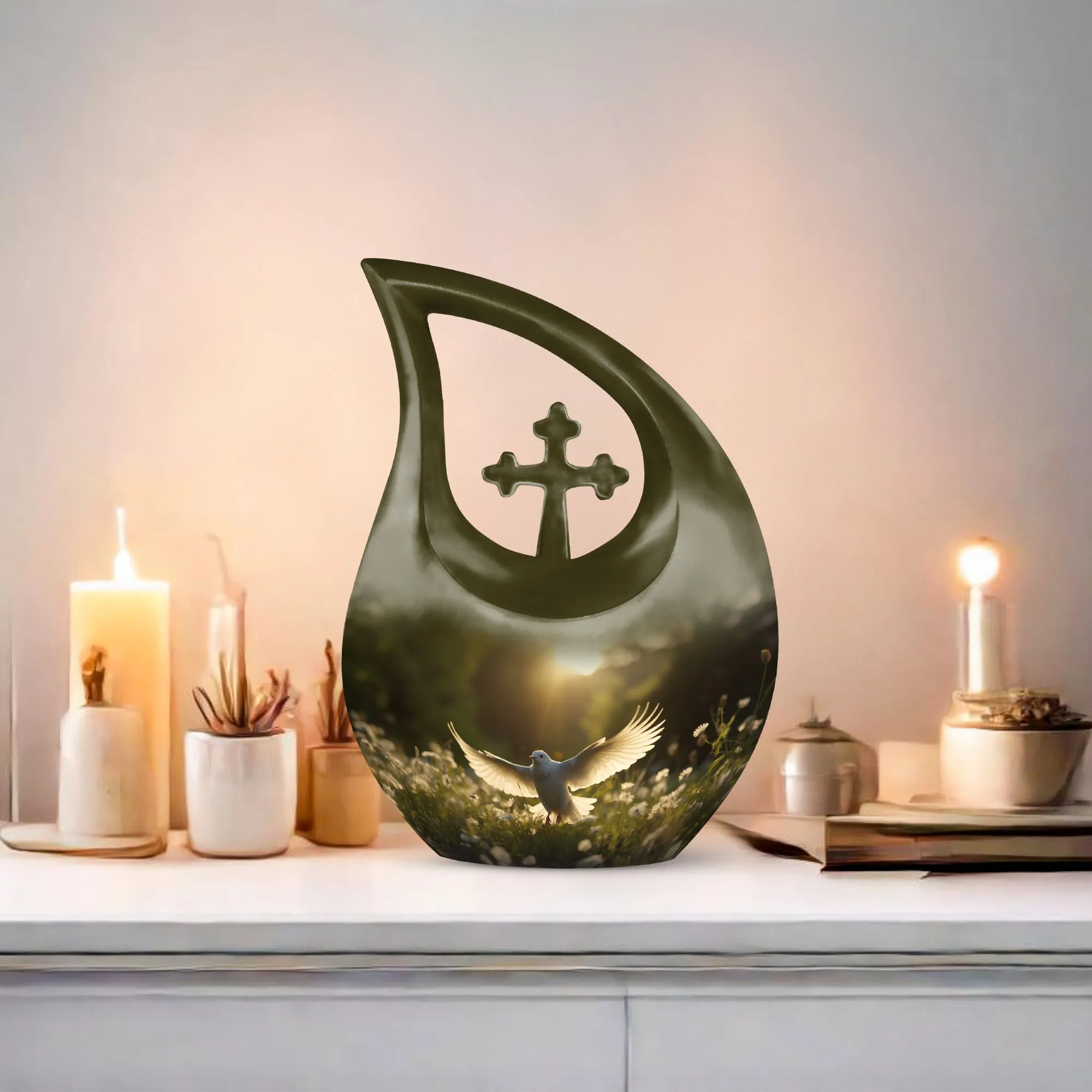 Dove Bird Tribute - Adult Cremation Urn bringing Peace and Solace