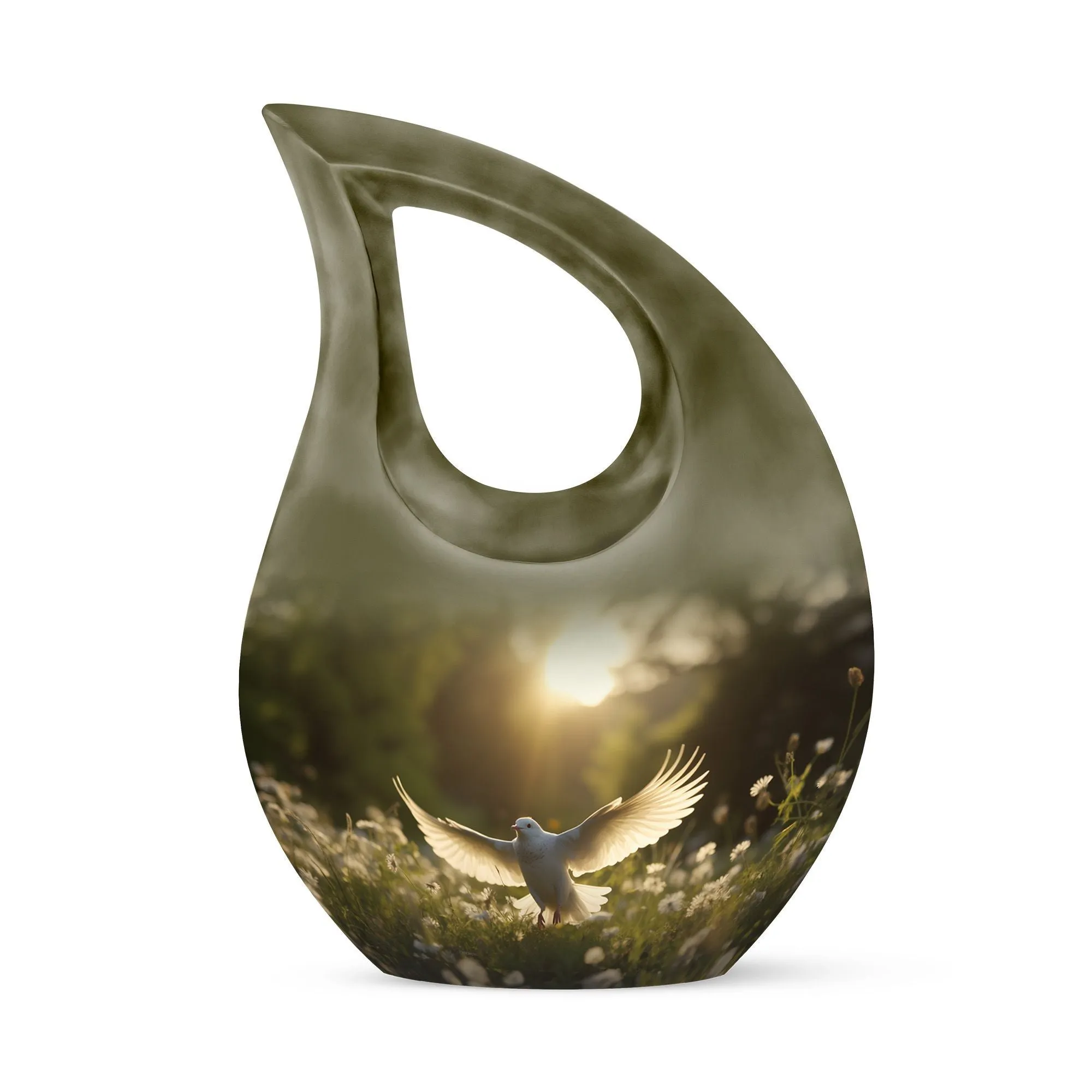 Dove Bird Tribute - Adult Cremation Urn bringing Peace and Solace