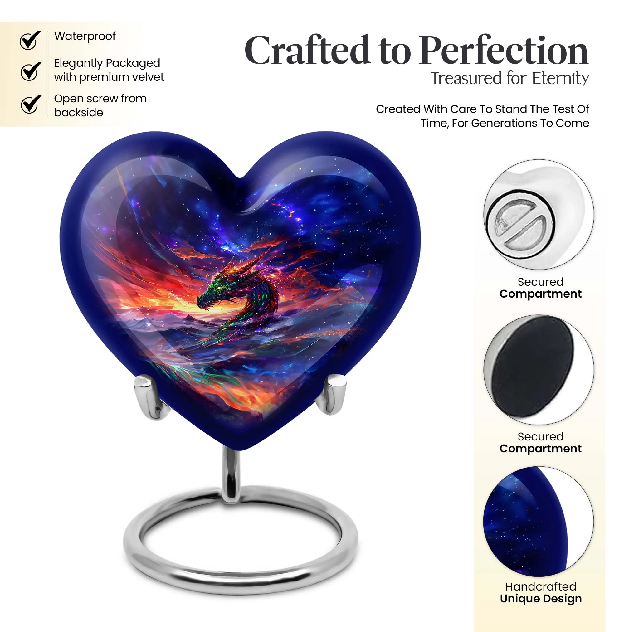 Dragon Tribute Symbolic Funeral & Memorial Urn for Beloved Mother