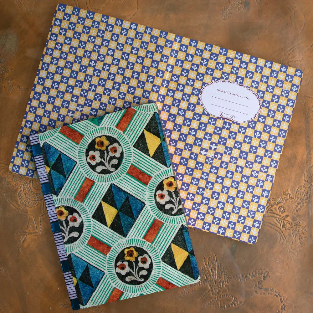 eeBoo Piece & Love Saxton's Gilded Journal - Colorful Hardcover Diary