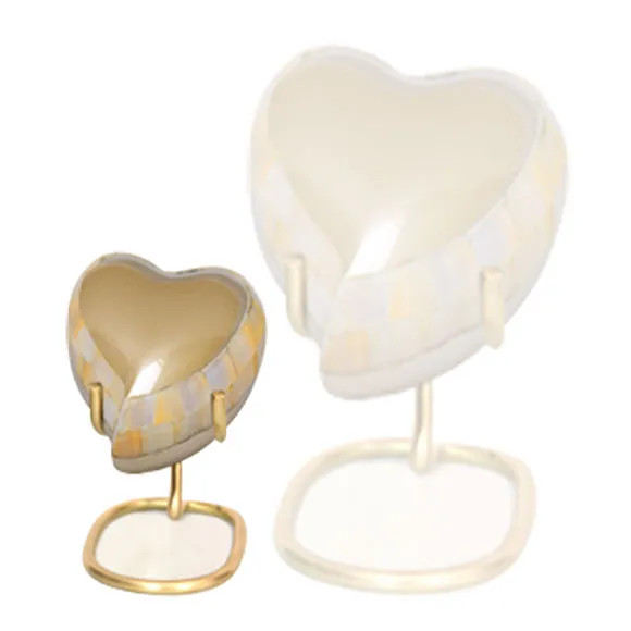 Elite Mother Of Pearl Brass Cremation Urn
