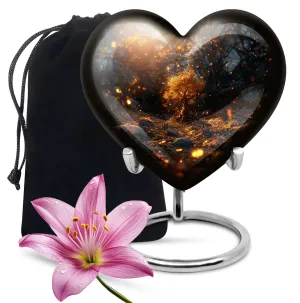 Emerald Memorial: Tree Of Life Cremation Keepsake Medium-Sized Urn