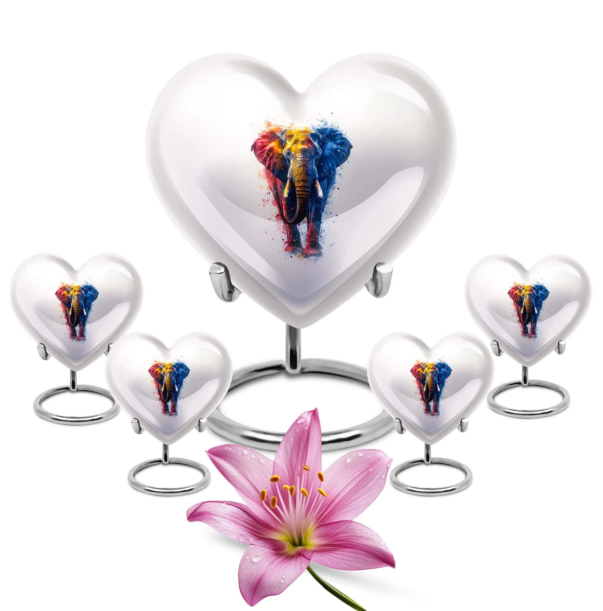 Endearing Elephant Memorial Cremation Urn for Cherished Goodbyes