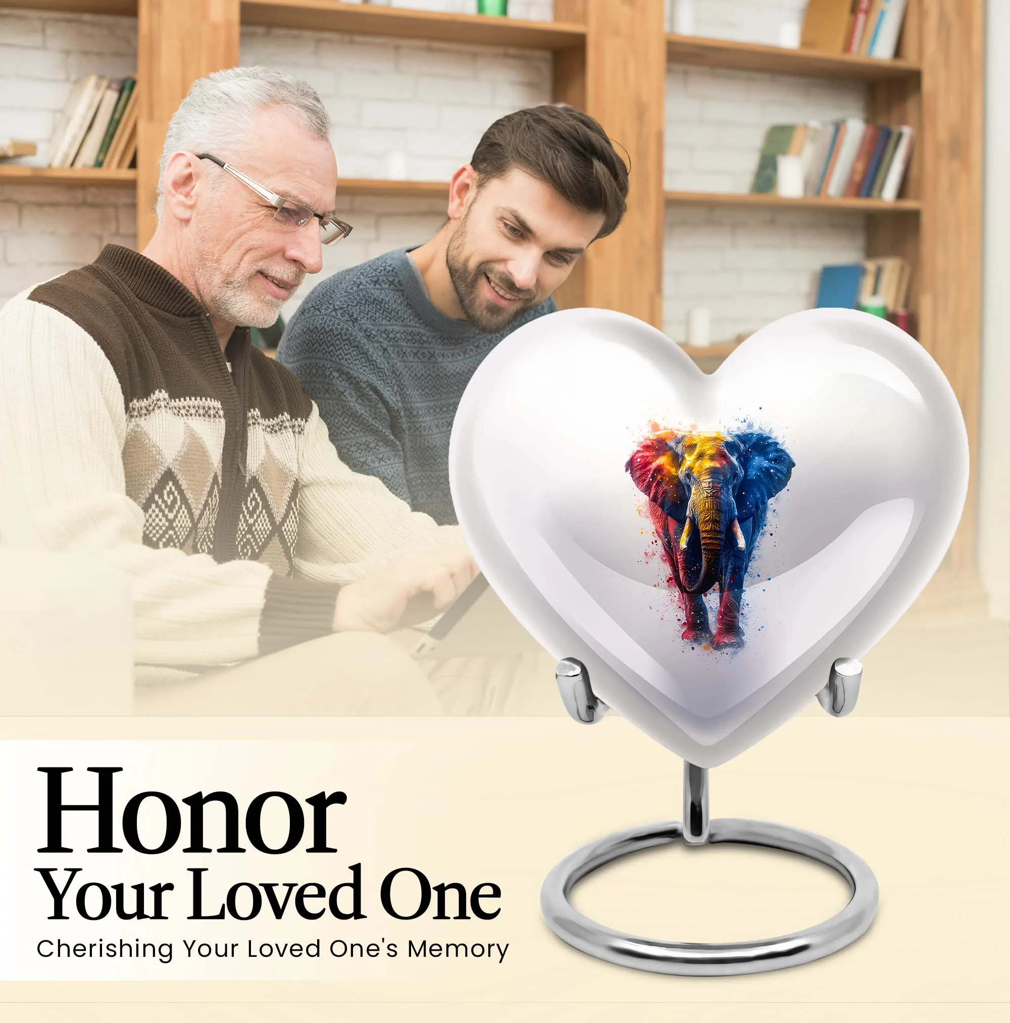 Endearing Elephant Memorial Cremation Urn for Cherished Goodbyes