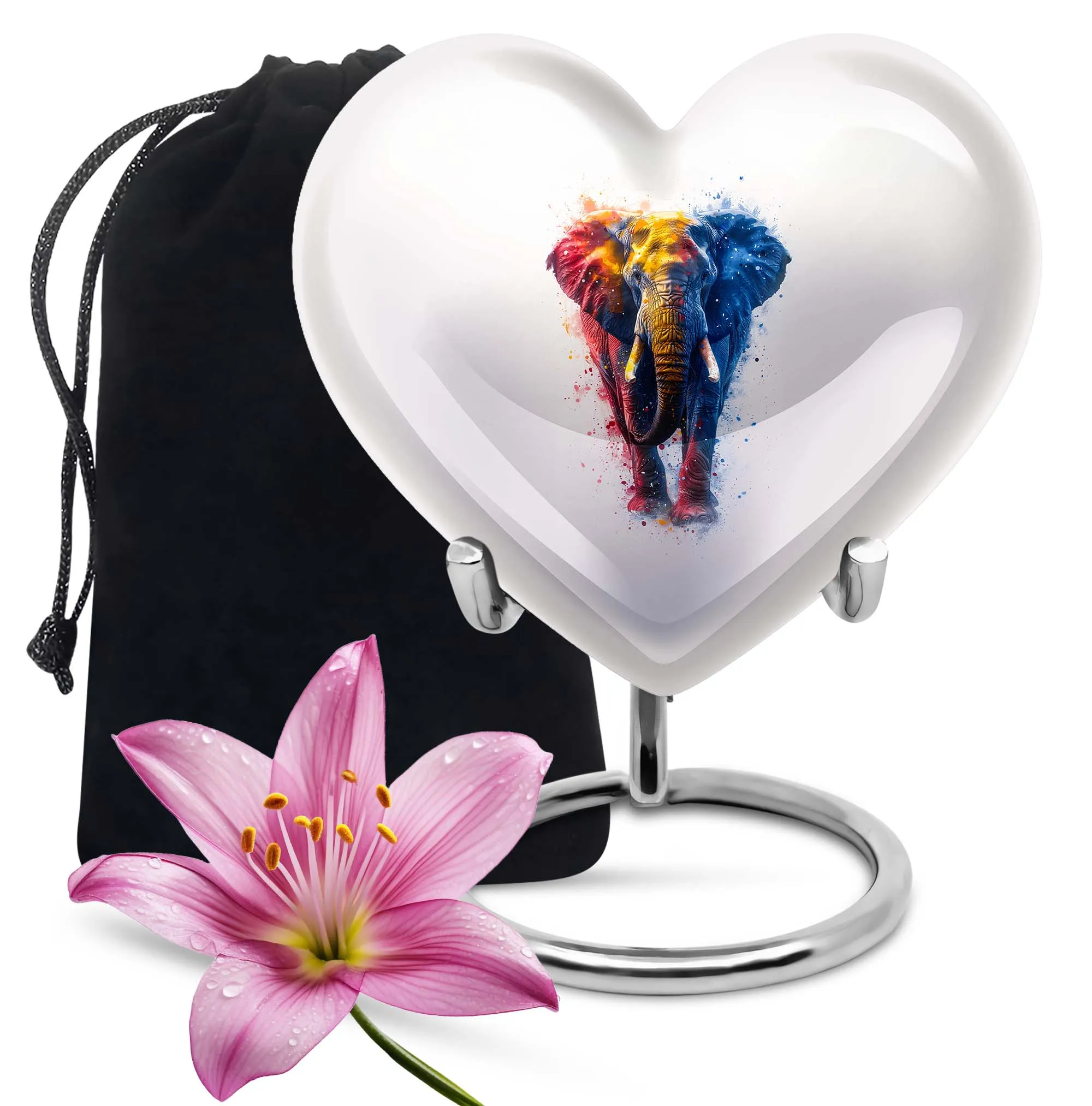 Endearing Elephant Memorial Cremation Urn for Cherished Goodbyes