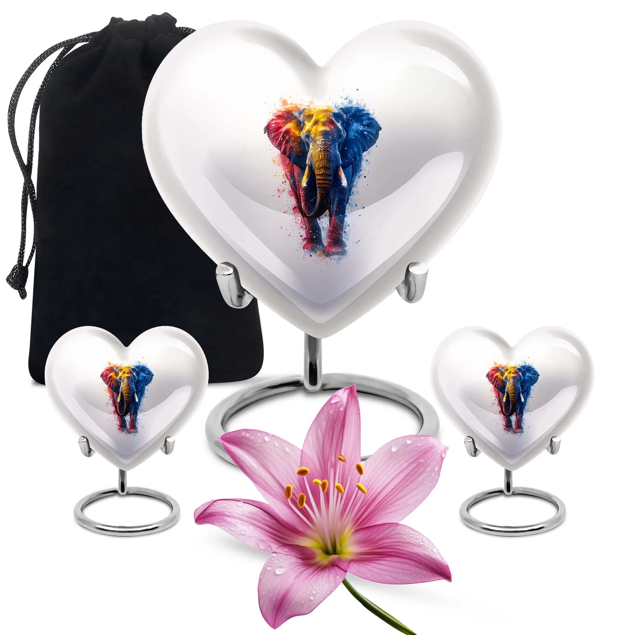 Endearing Elephant Memorial Cremation Urn for Cherished Goodbyes