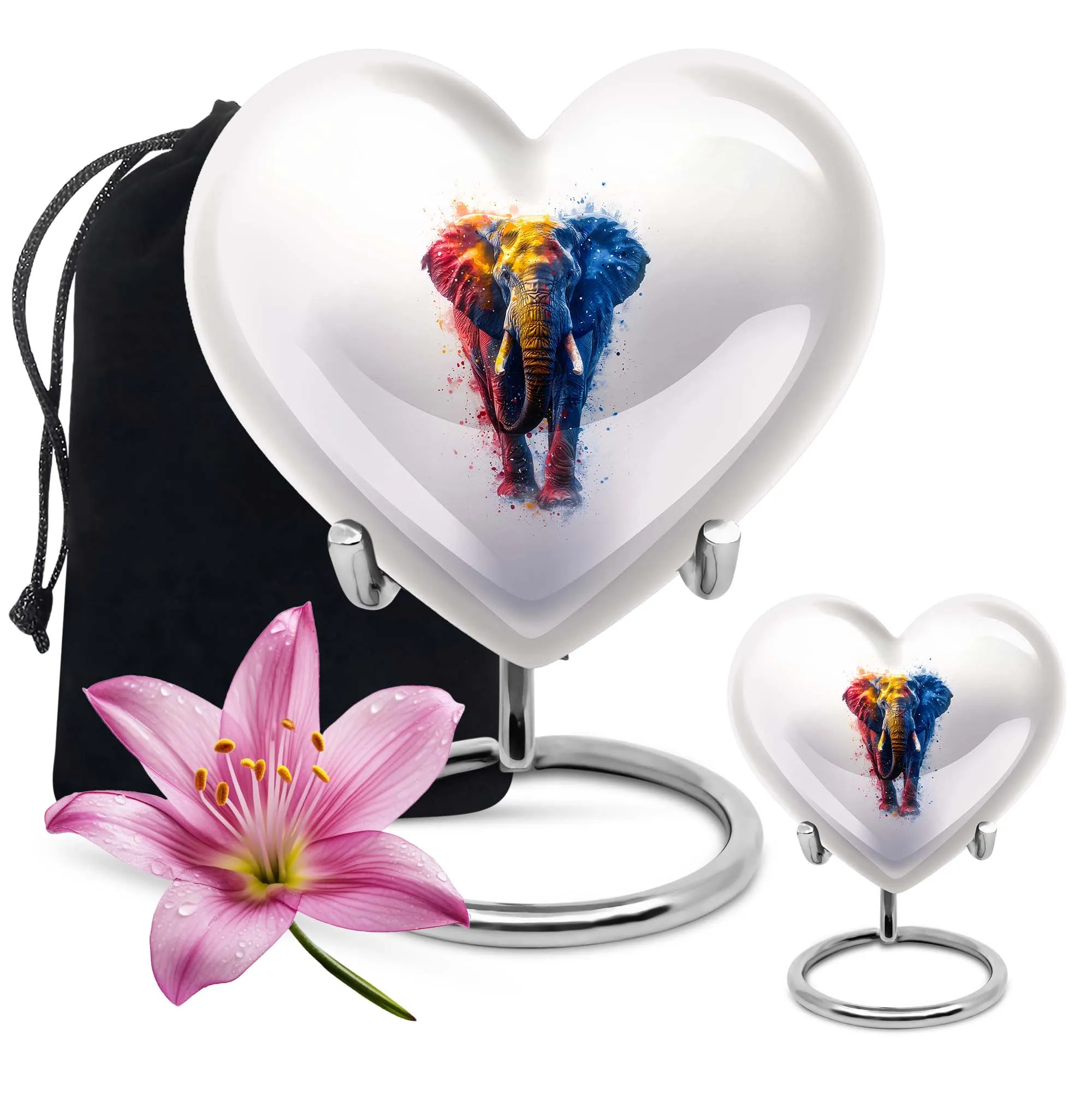 Endearing Elephant Memorial Cremation Urn for Cherished Goodbyes
