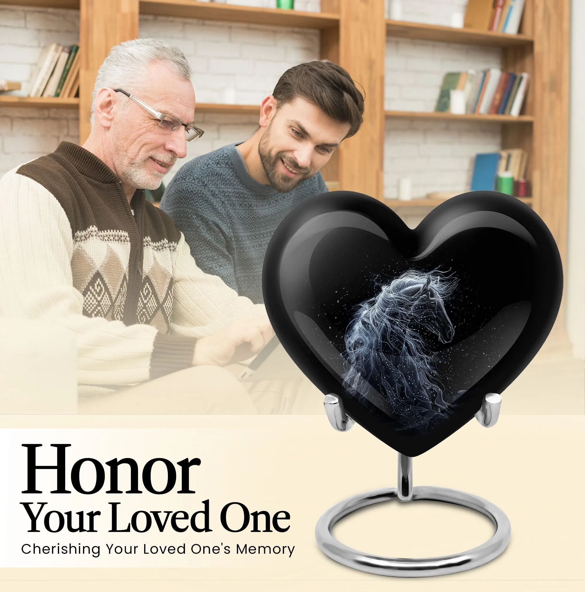Eternal Echo Horse Urn - A Noble Tribute of Remembrance for Women