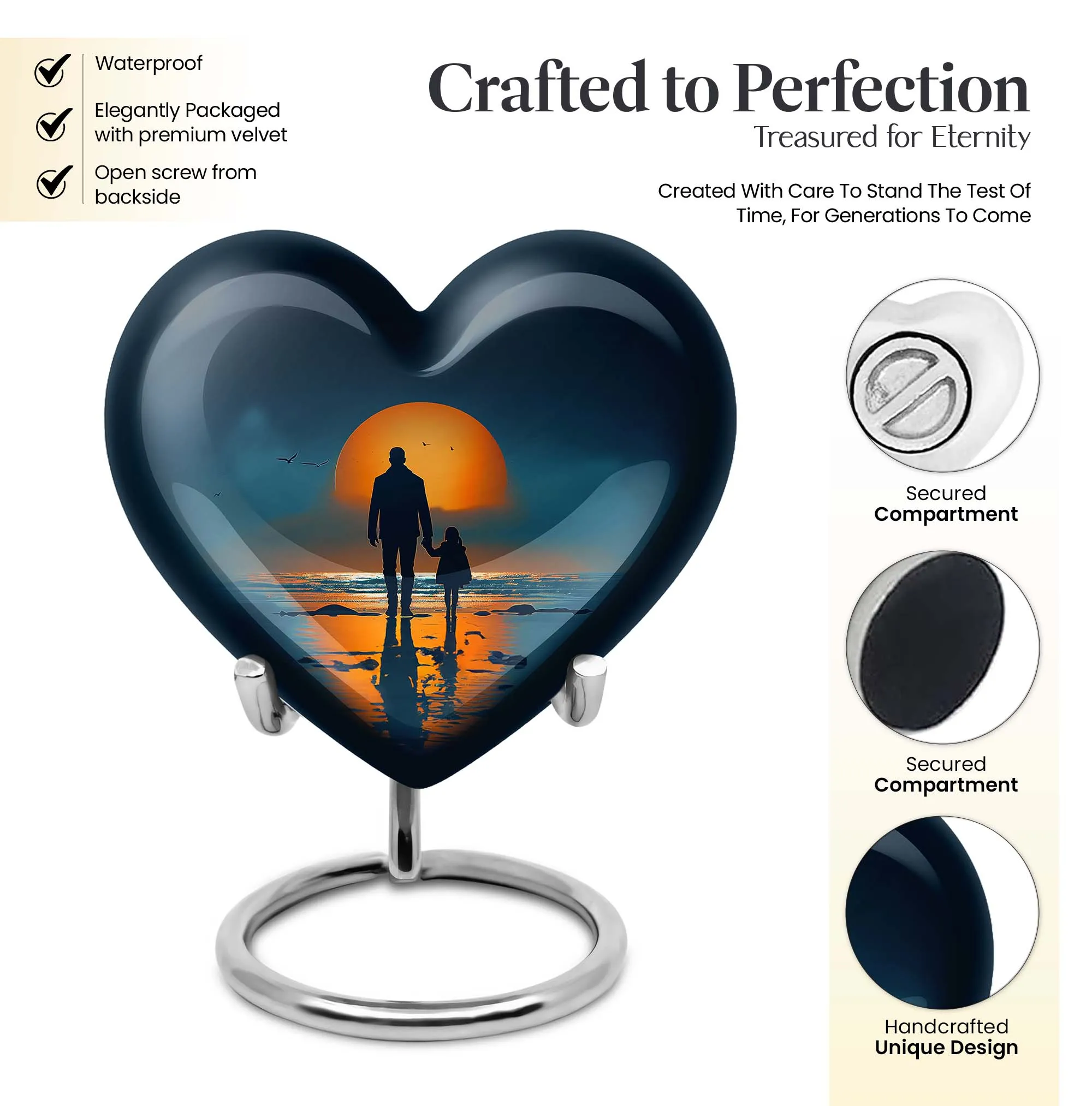 Eternal Tribute - Excellently Crafted Father Urn for a Noble Farewell