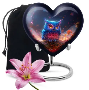 Eternity's Embrace: Majestic Owl Urn for Male Cremation Ashes