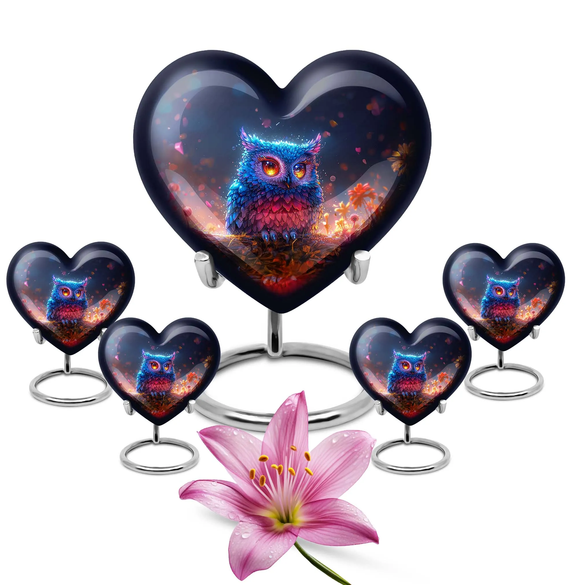 Eternity's Embrace: Majestic Owl Urn for Male Cremation Ashes
