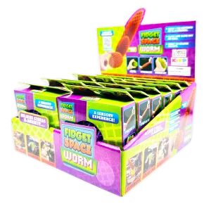 Fidget Space Worm Toy - 12 Pieces Per Retail Ready Display 25246