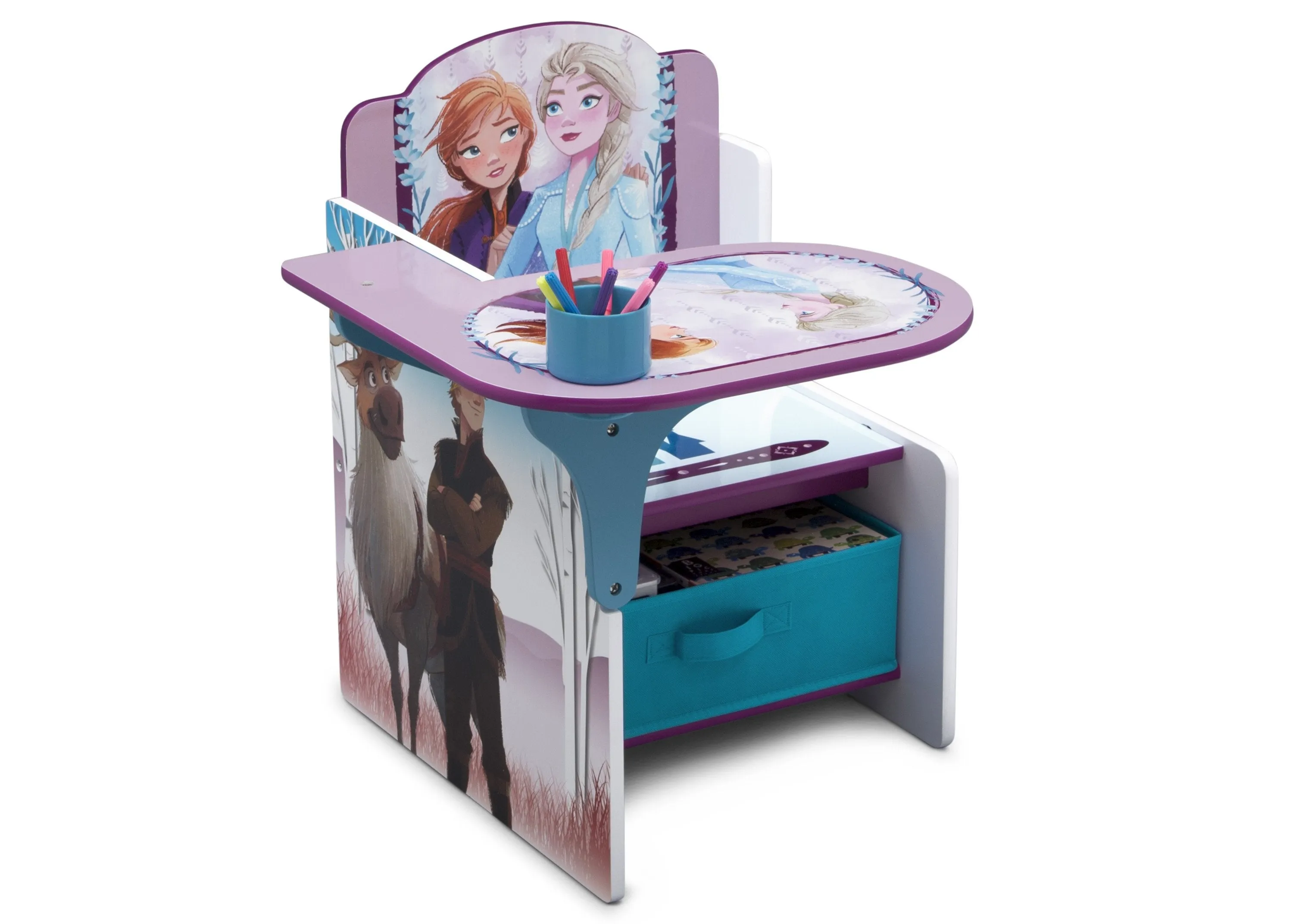 Frozen II Chair Desk with Storage Bin