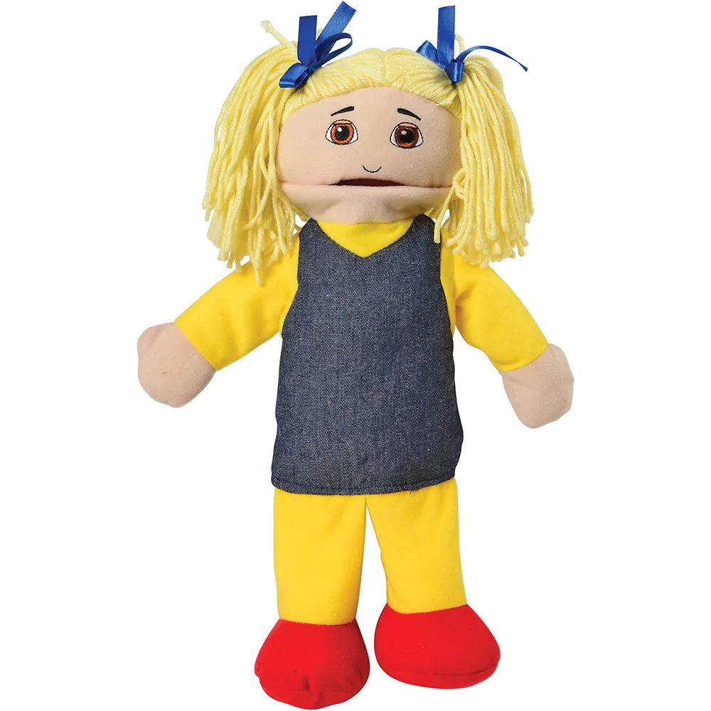 Full Bodied Caucasian Family Puppets | 4 Piece Set