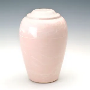 Grecian Cultured Marble Urn in Pink