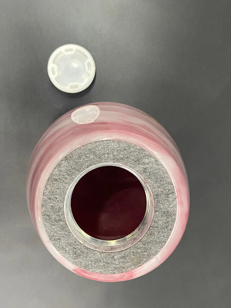 Grecian Cultured Marble Urn in Pink