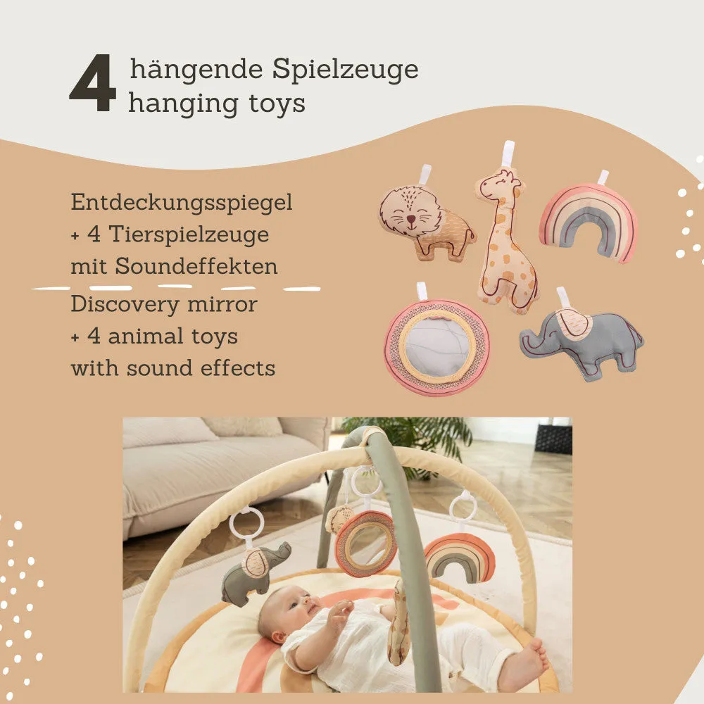 Hakuna Matte: Jungle Rainbow Baby Play Gym with Discovery Mirror & 4 Toys