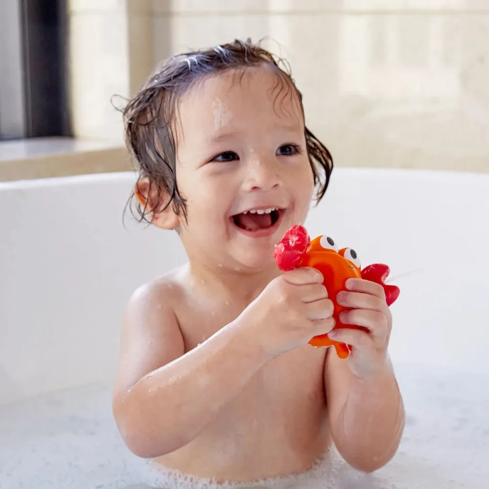 Hape Rock Pool Squirters: Playful Crab & Pufferfish Bath Toy Set, Ages 18mo 