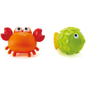 Hape Rock Pool Squirters: Playful Crab & Pufferfish Bath Toy Set, Ages 18mo 