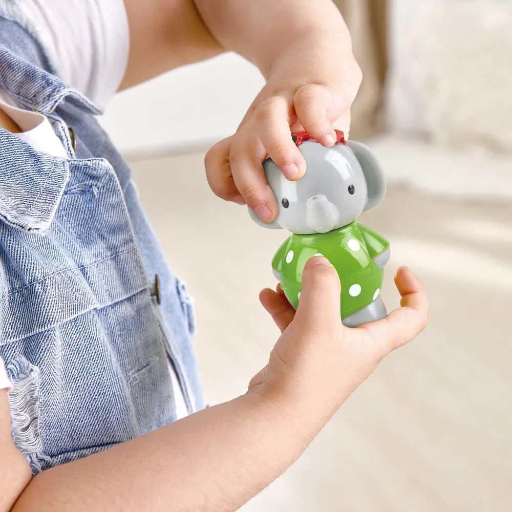 Hape Spin Splash 'n' Swim Elephant – Color-Changing Bath Toy