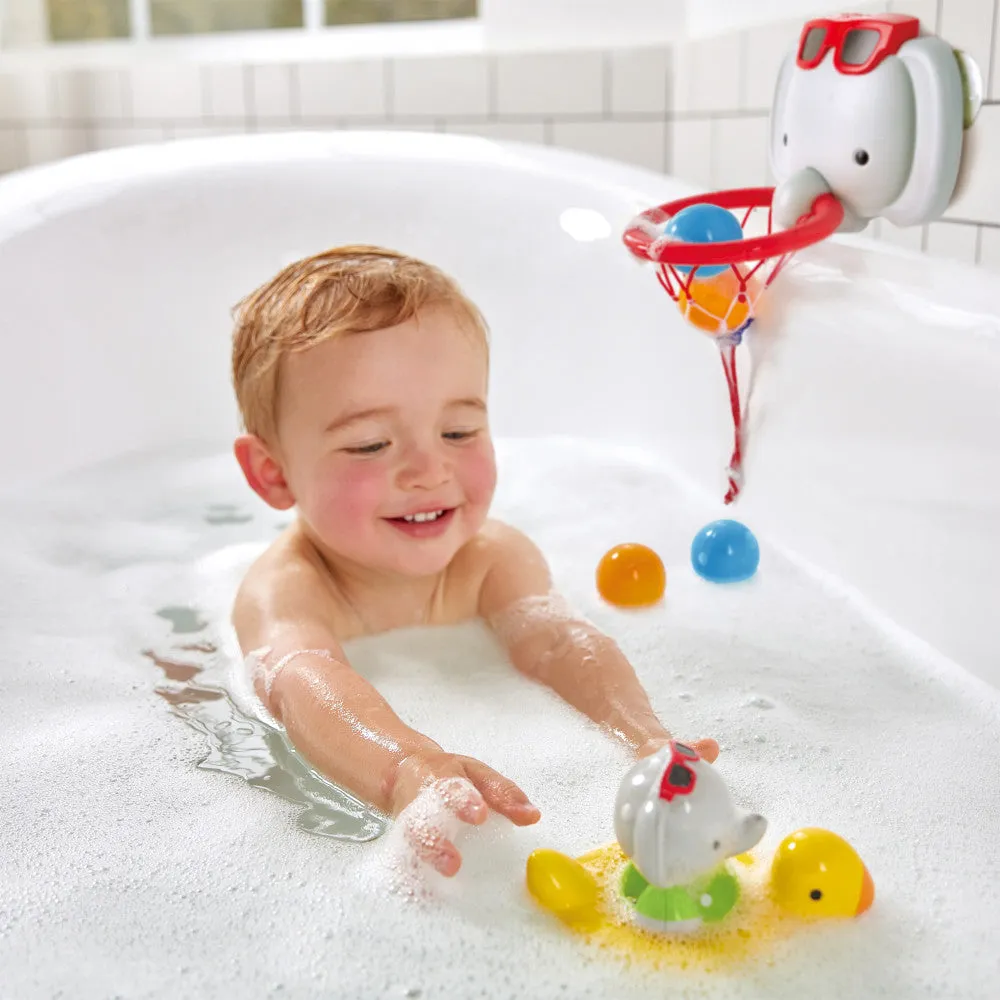 Hape Spin Splash 'n' Swim Elephant – Color-Changing Bath Toy