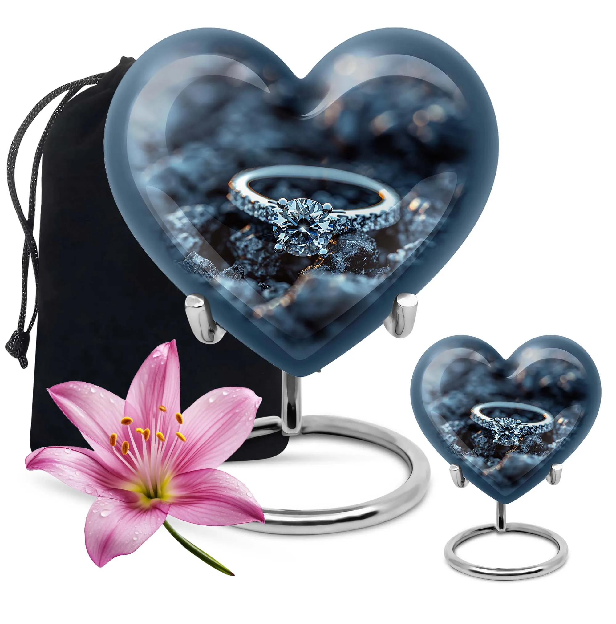 Heartfelt Tribute Ring Urn: Commemorative Cremation Remembrance for Loved Ones
